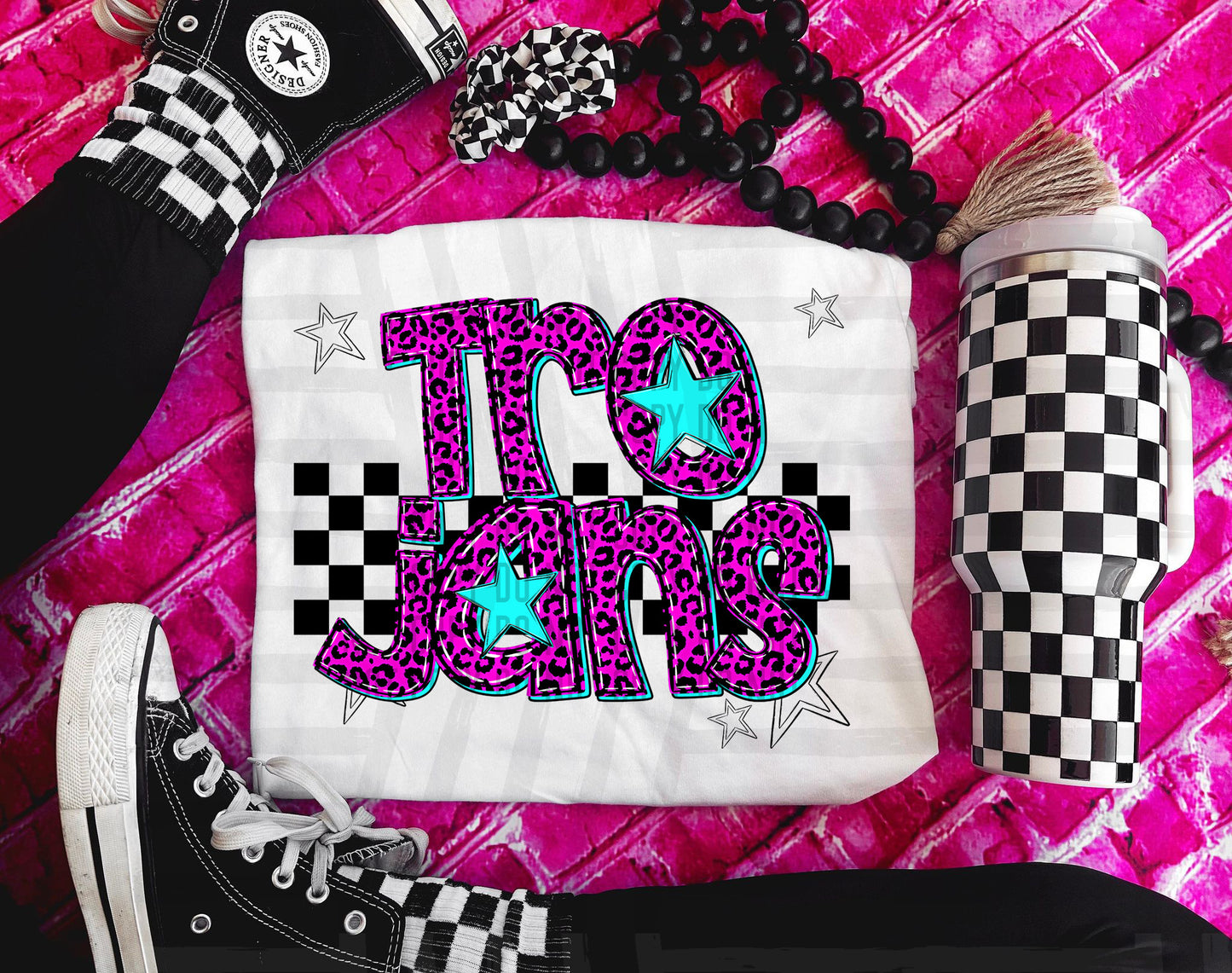 Pink checks - Dropdown + CUSTOM - Digital Download 300DPI PNG FILE
