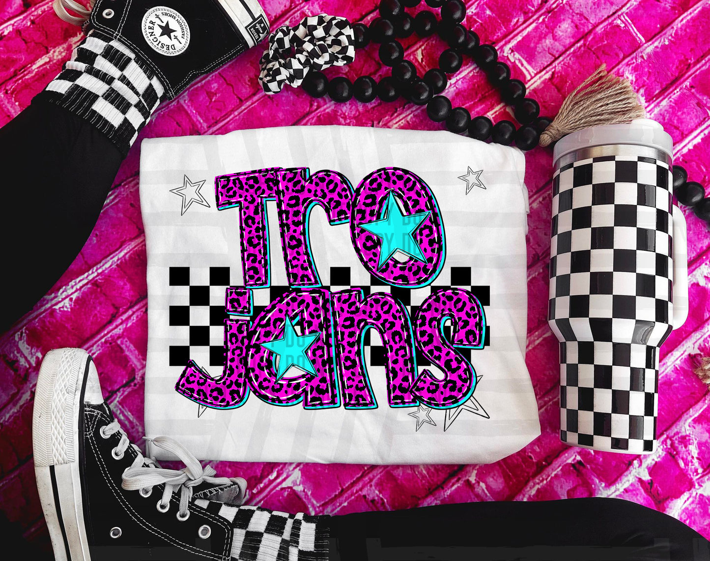 Pink checks - Dropdown + CUSTOM - Digital Download 300DPI PNG FILE