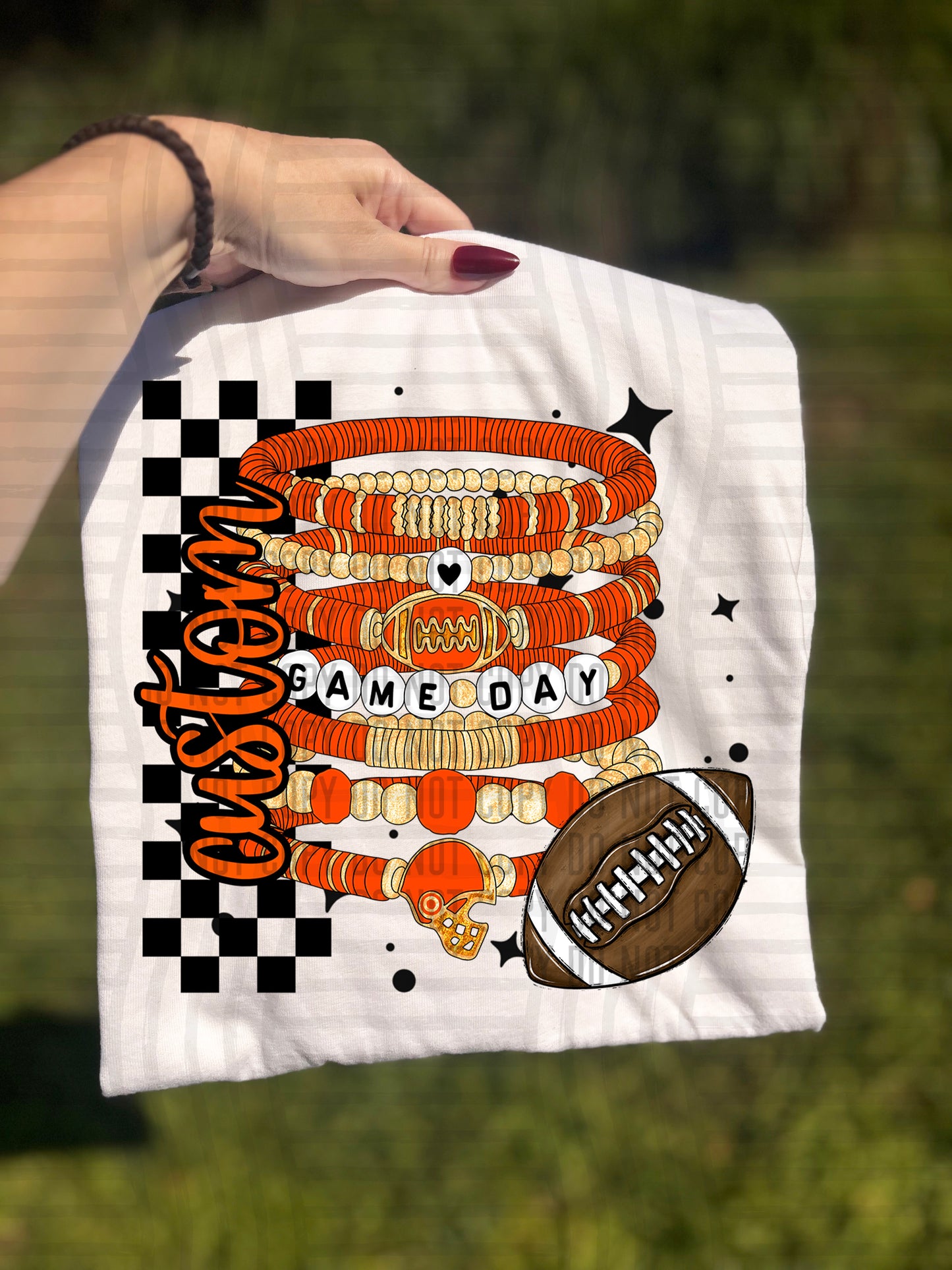 CUSTOM GAME DAY BRACELET - Digital download 300DPI PNG FILE