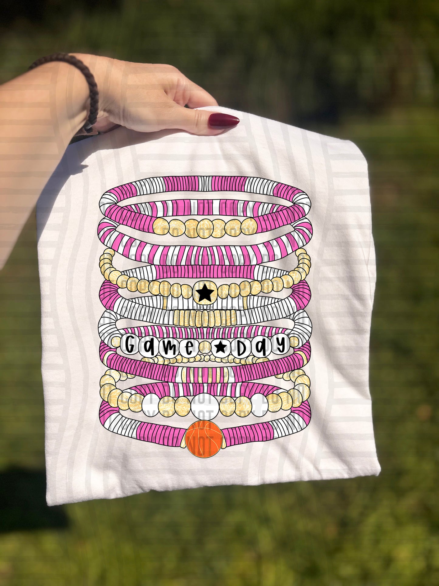 Bracelets - Basketball - Color Dropdown Digital Download 300DPI PNG FILE