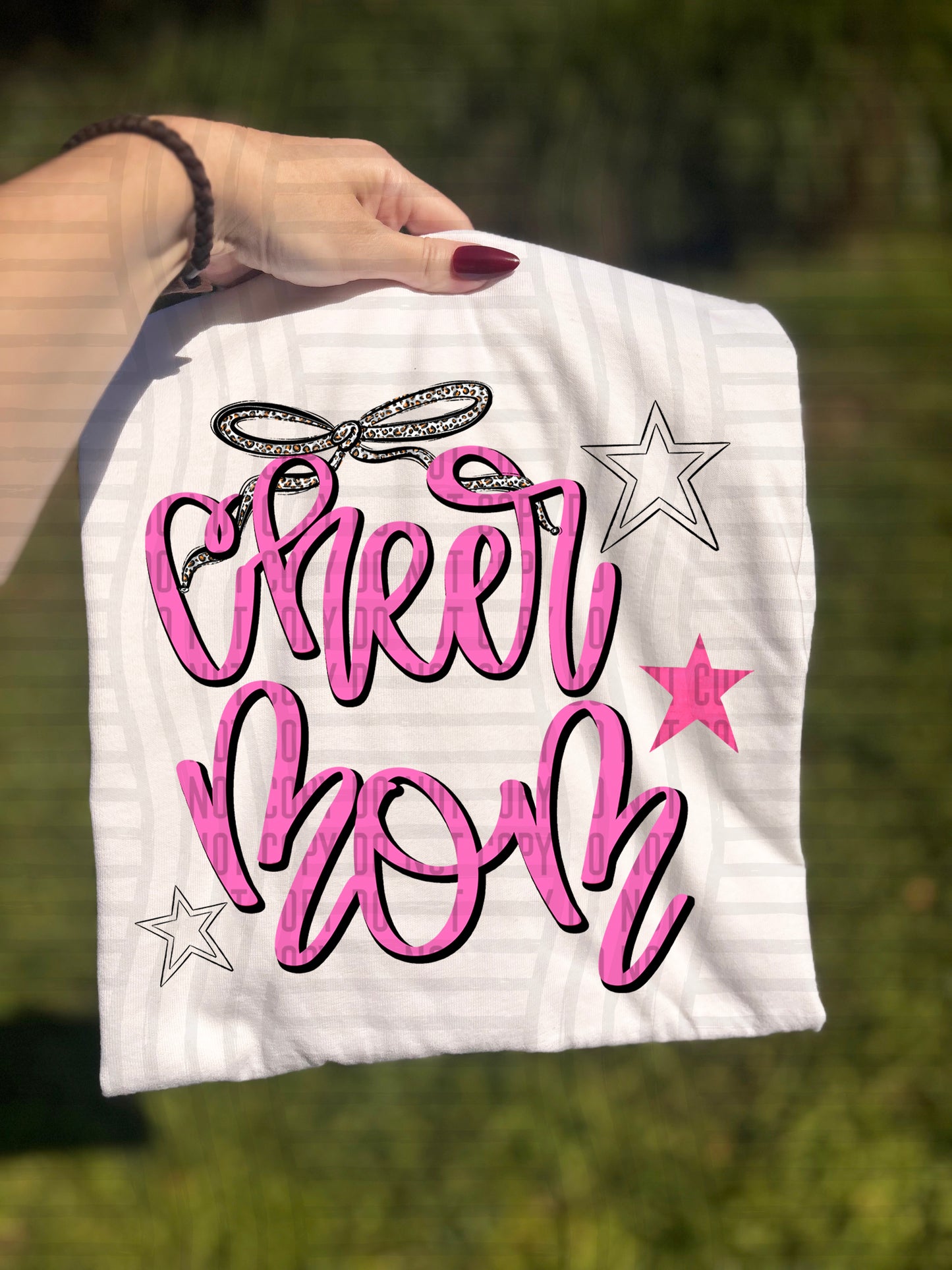 Cheer Mom - Color Dropdown - Digital Download 300DPI PNG FILE
