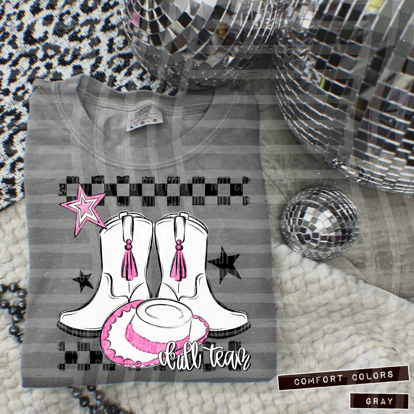 Drill Team - Boot/hat Collage - Can add names - not for digital resale- Color Dropdown Digital Download 300DPI PNG FILE