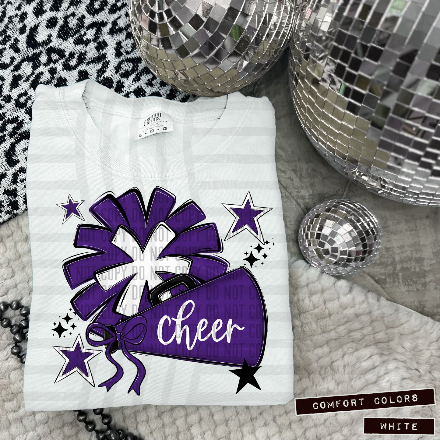 BLANK CHEER MEGAPHONE POM {NOT ELIGIBLE FOR DIGITAL RESALE} - Digital Download 300DPI PNG FILE