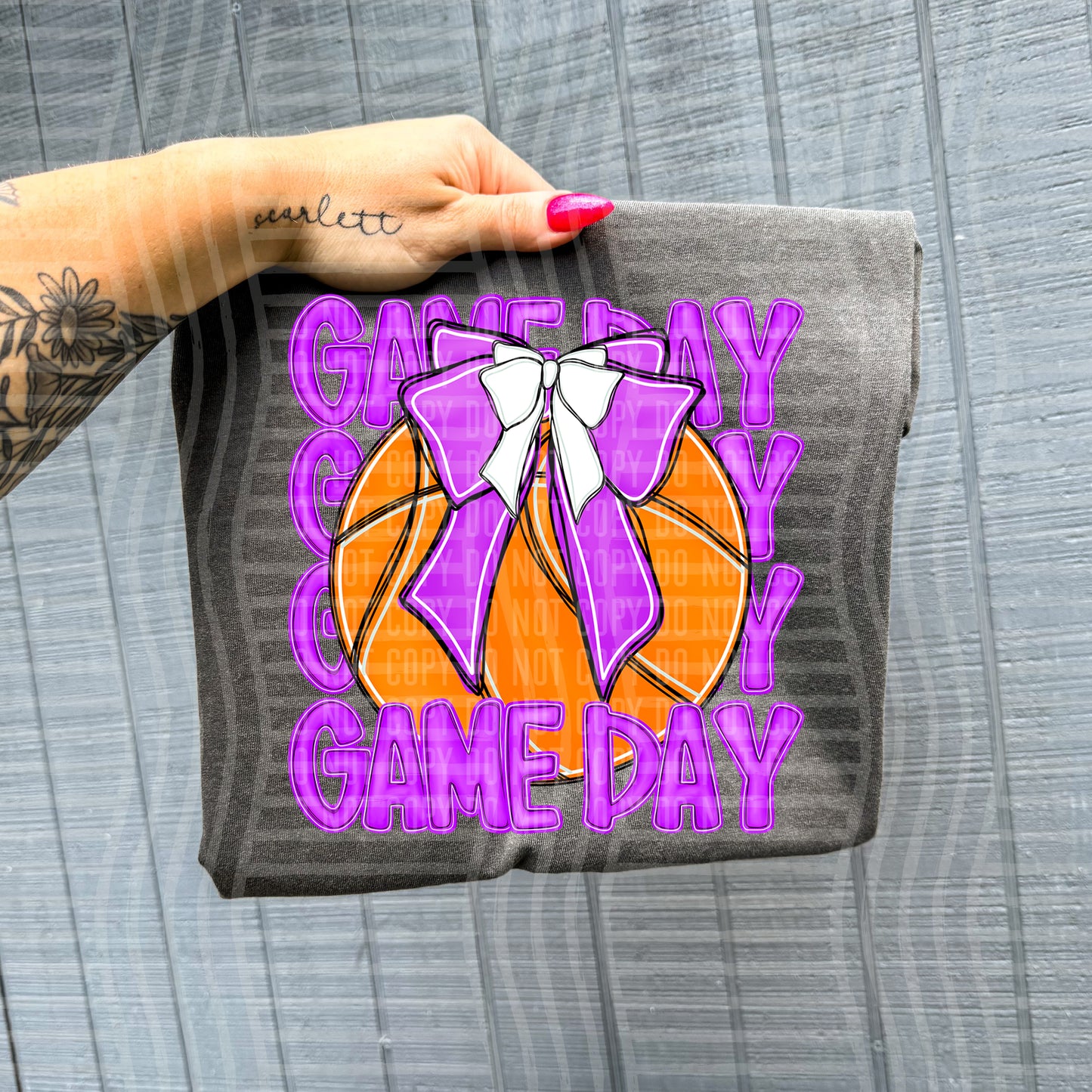 BASKETBALL - GAME DAY - Color Dropdown Digital Download 300DPI PNG FILE