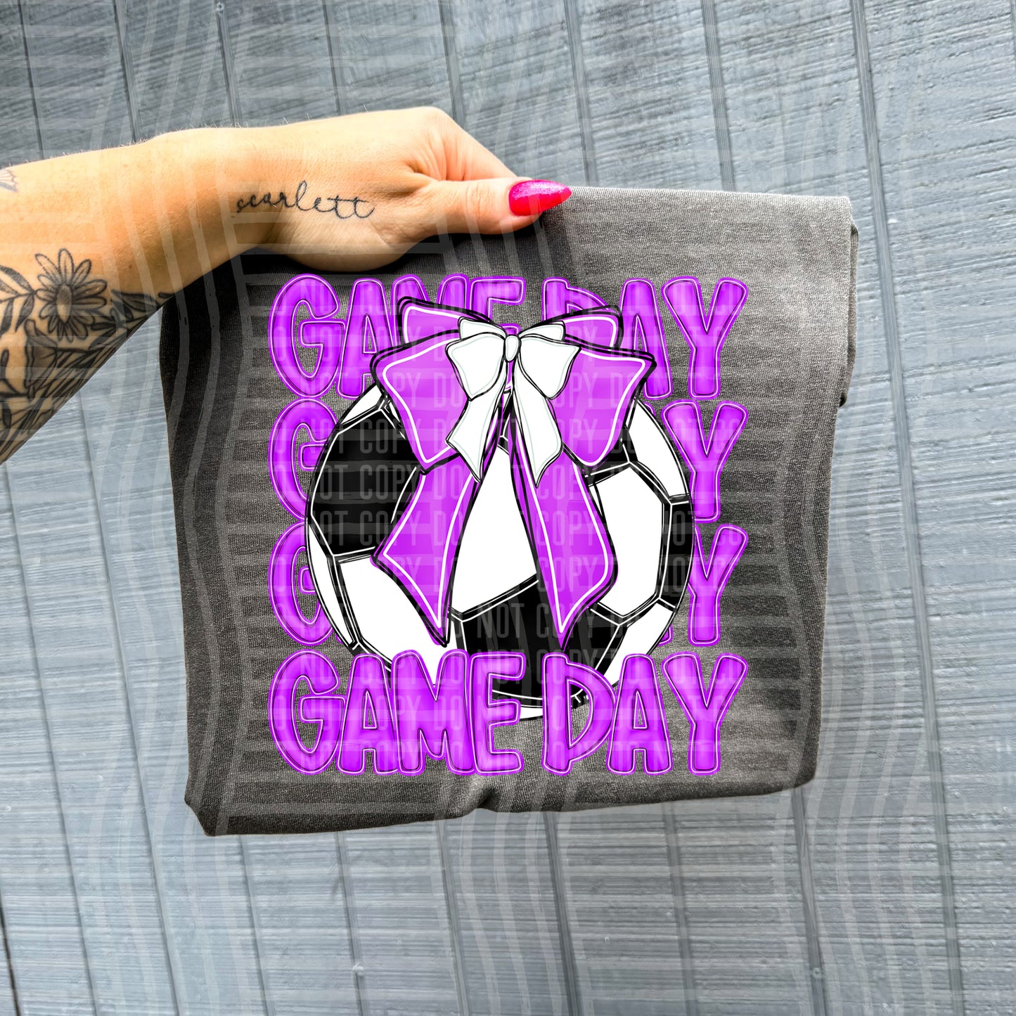 SOCCER - GAME DAY - Color Dropdown Digital Download 300DPI PNG FILE