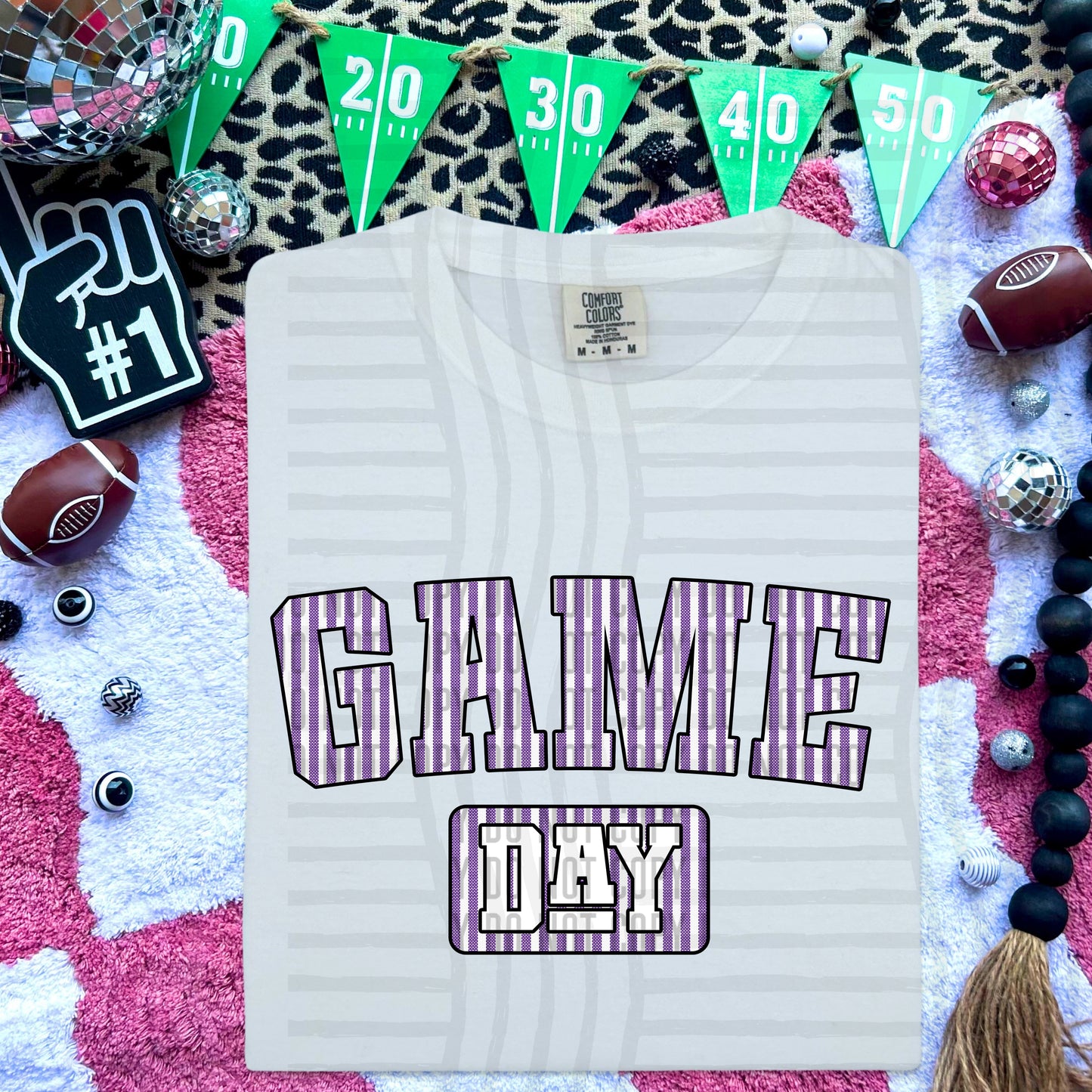 Game Day Seersucker - Color Dropdown Digital Download 300DPI PNG FILE