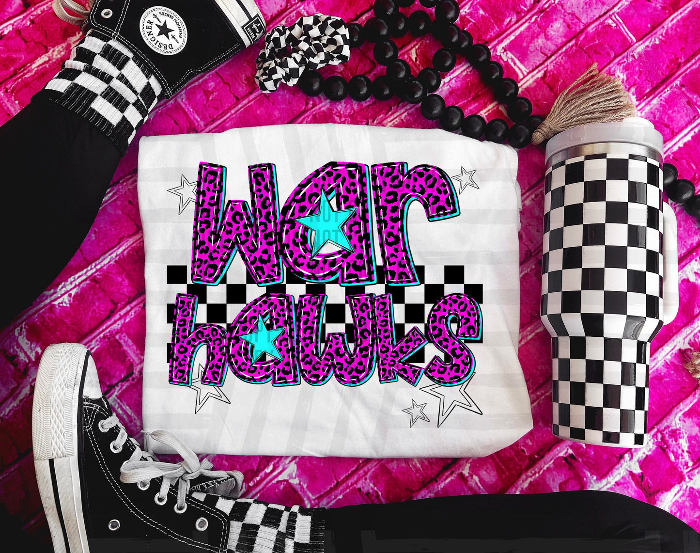 Pink checks - Dropdown + CUSTOM - Digital Download 300DPI PNG FILE