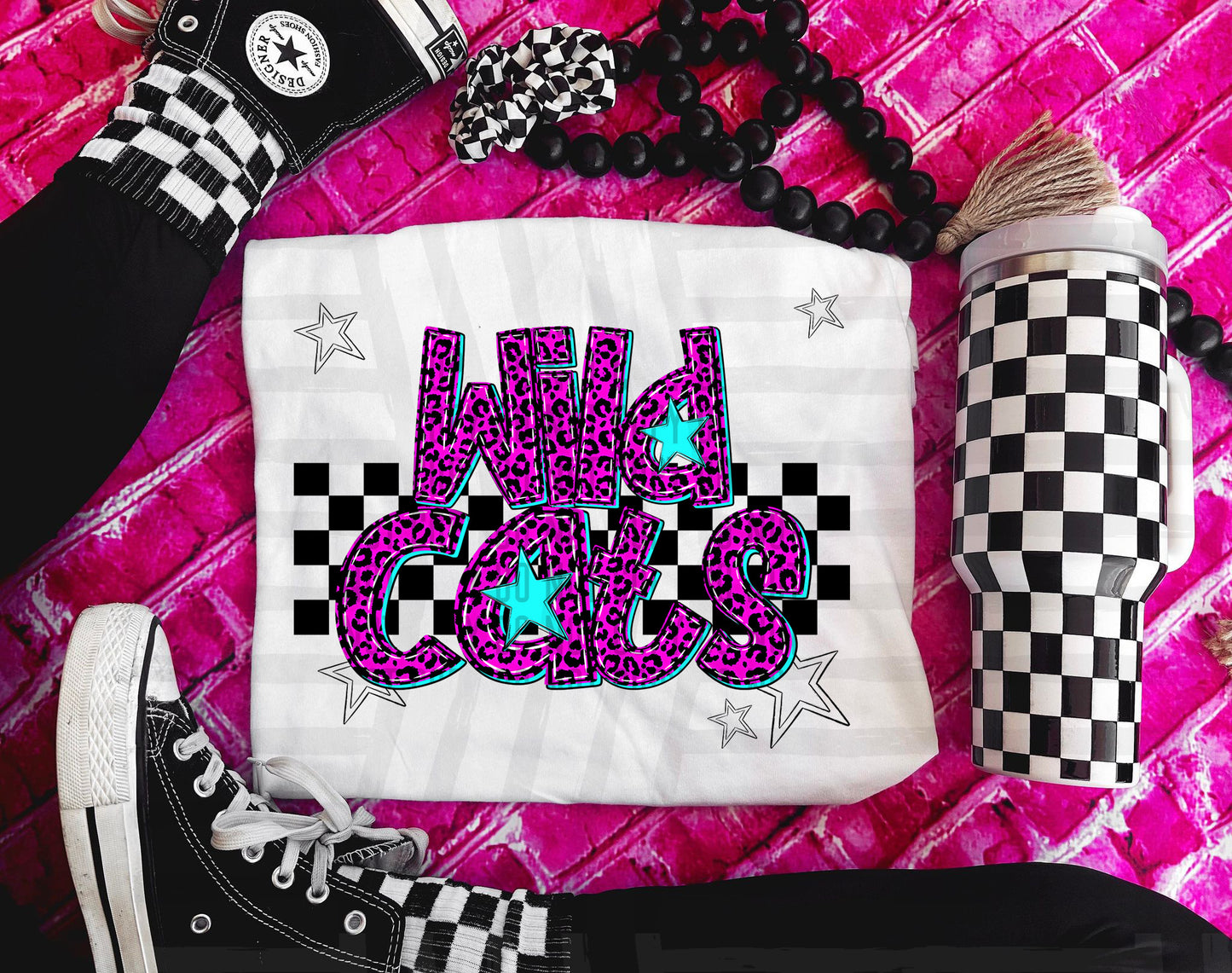 Pink checks - Dropdown + CUSTOM - Digital Download 300DPI PNG FILE