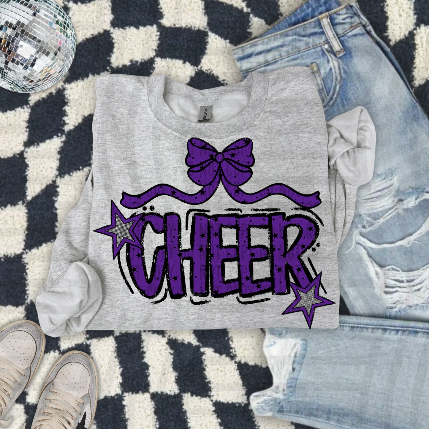 Cheer Bow - Choose your color - Digital Download 300DPI PNG FILE