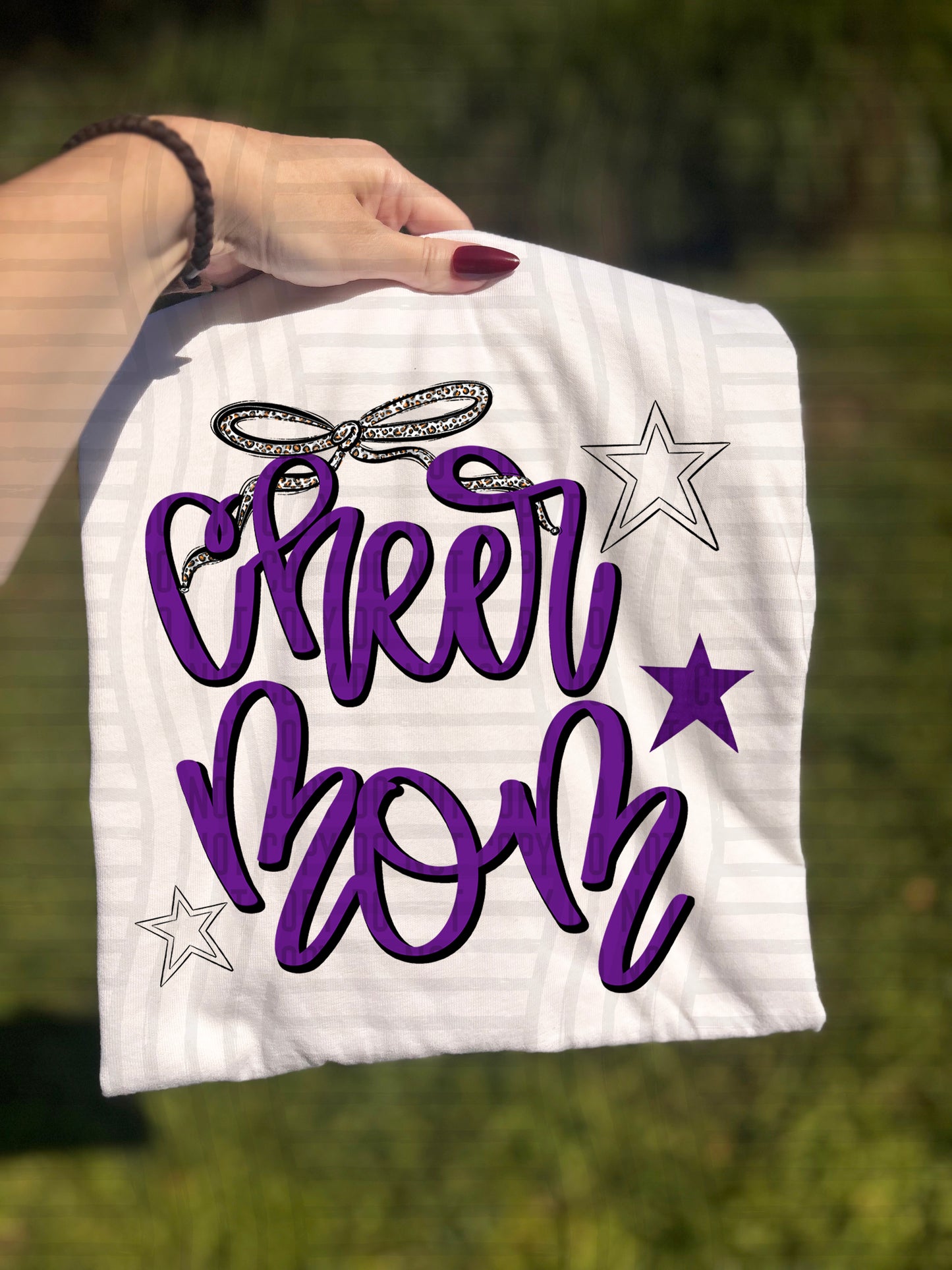 Cheer Mom - Color Dropdown - Digital Download 300DPI PNG FILE