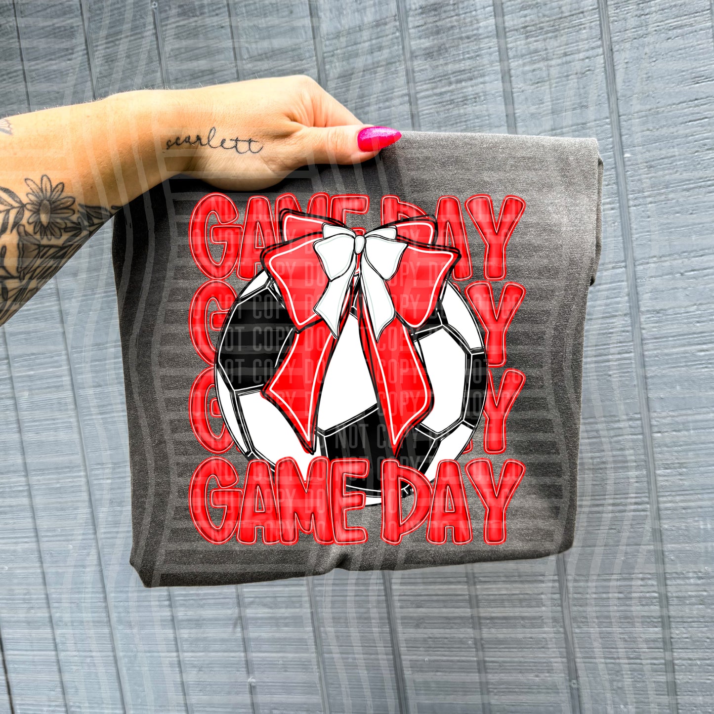 SOCCER - GAME DAY - Color Dropdown Digital Download 300DPI PNG FILE