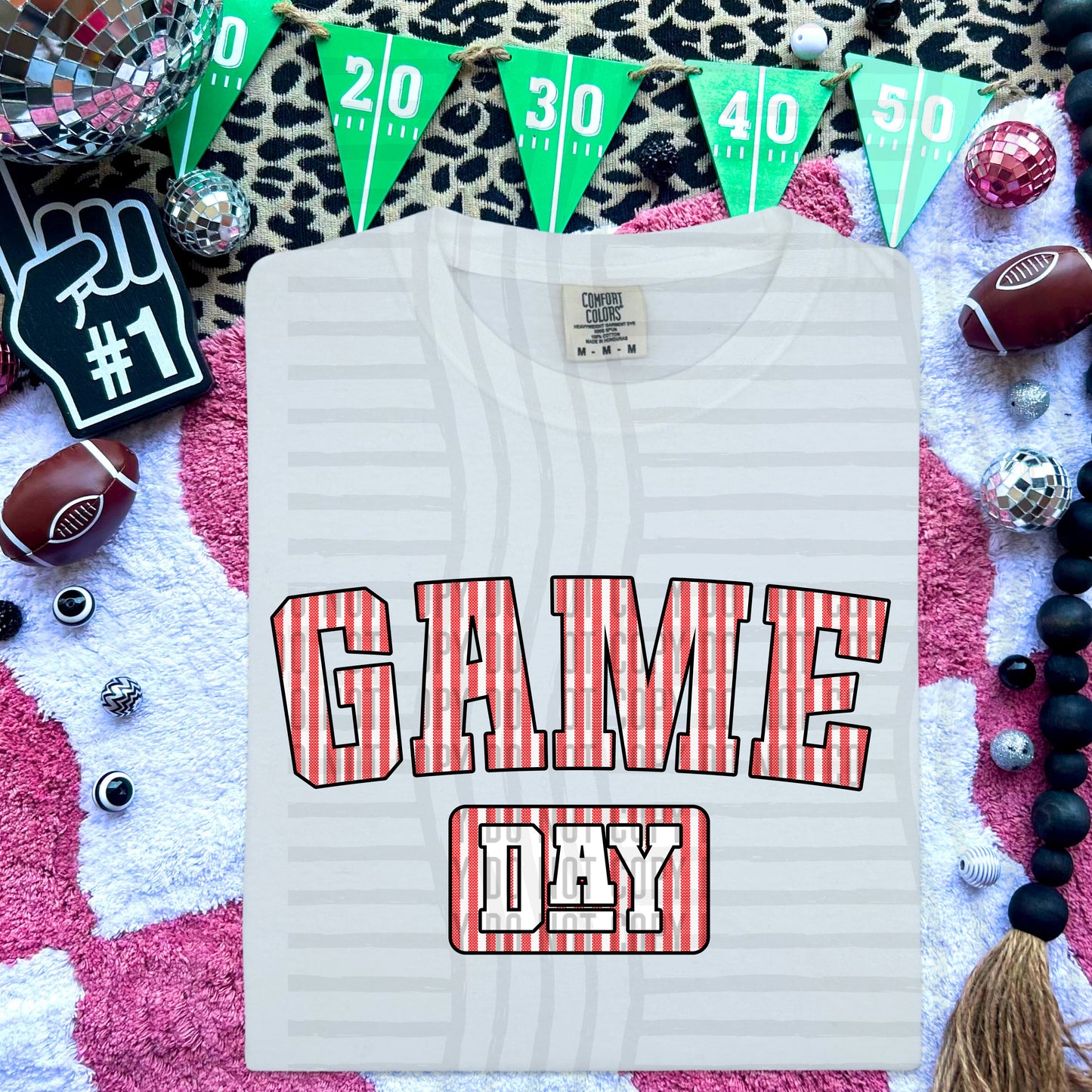 Game Day Seersucker - Color Dropdown Digital Download 300DPI PNG FILE