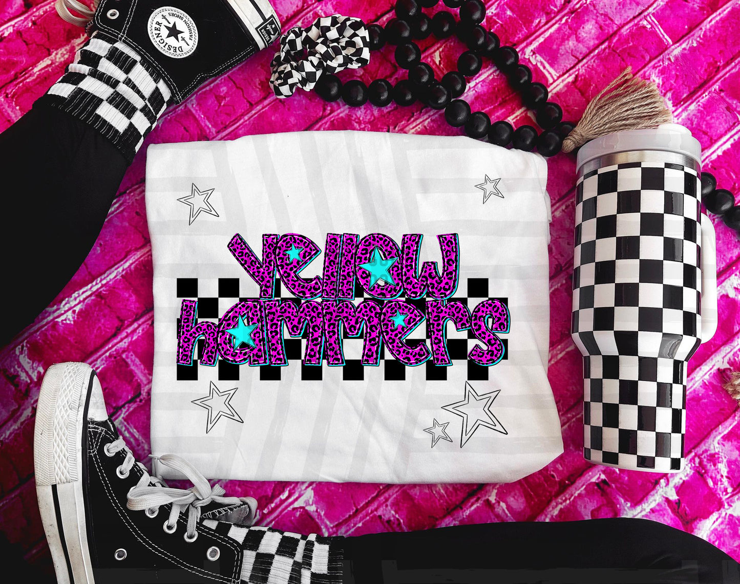 Pink checks - Dropdown + CUSTOM - Digital Download 300DPI PNG FILE