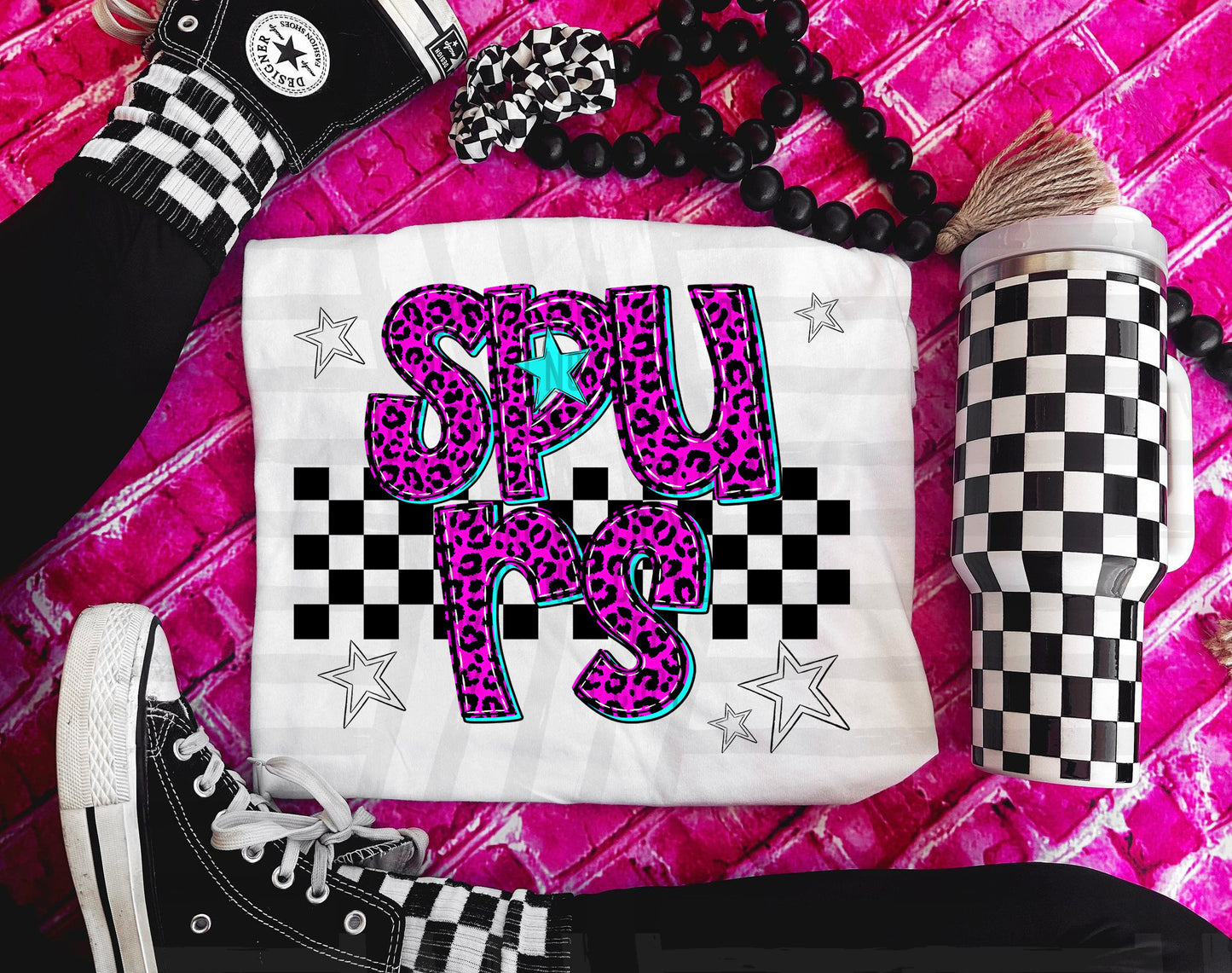 Pink checks - Dropdown + CUSTOM - Digital Download 300DPI PNG FILE