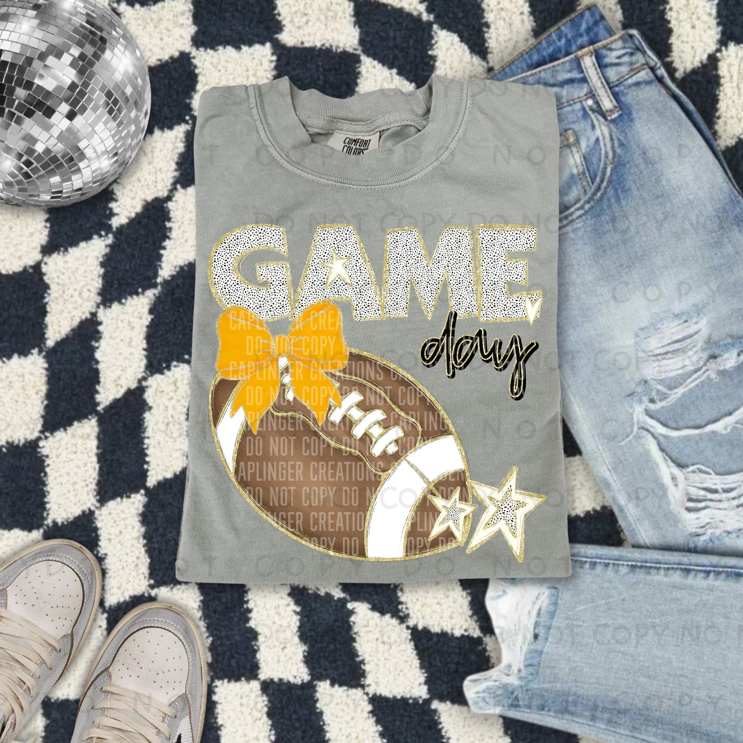 Game Day Football - Color Dropdown Digital Download 300DPI PNG FILE