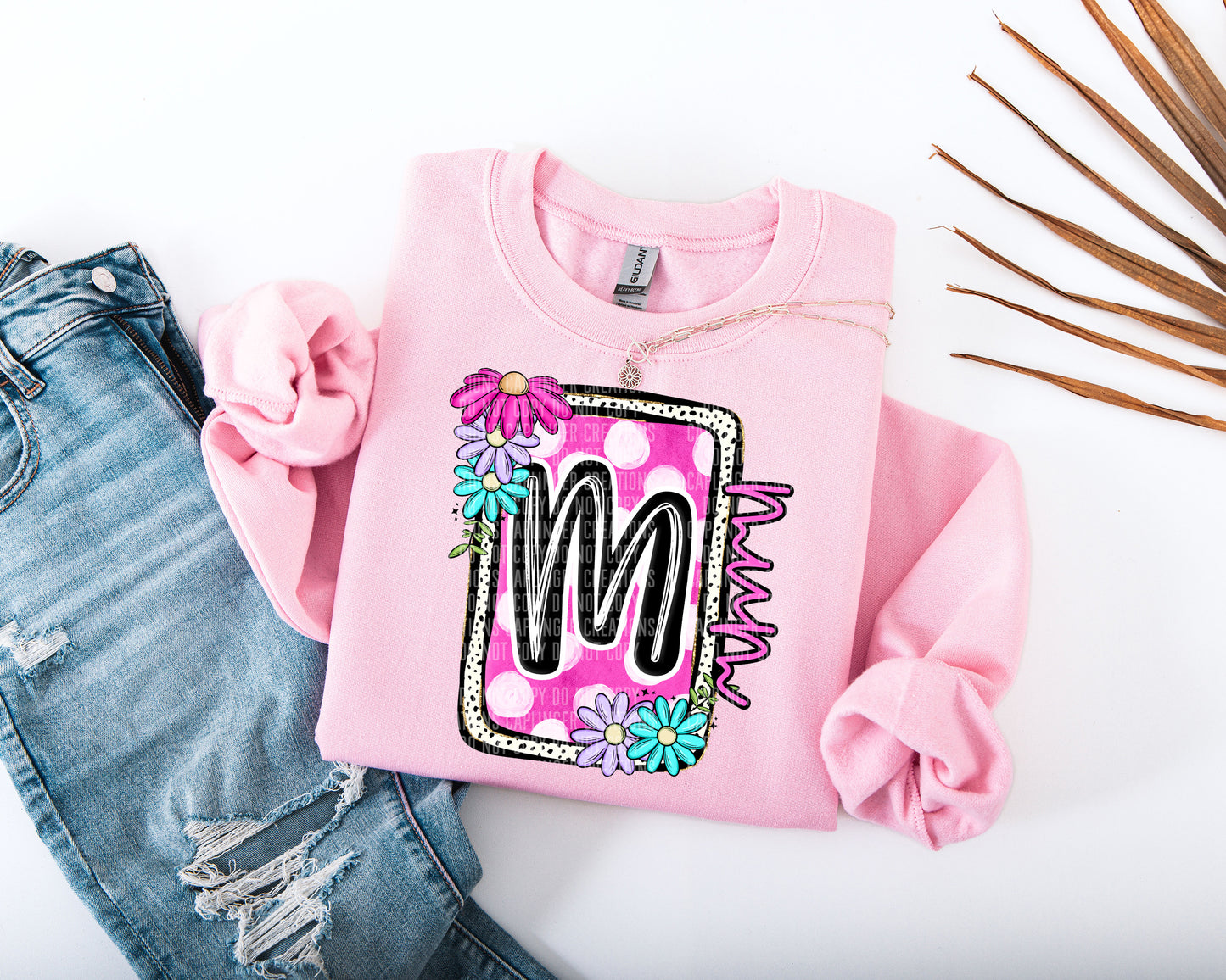 FLORAL BLOOM MOM NAMES - DROPDOWN + CUSTOM - Digital Download 300DPI PNG FILE