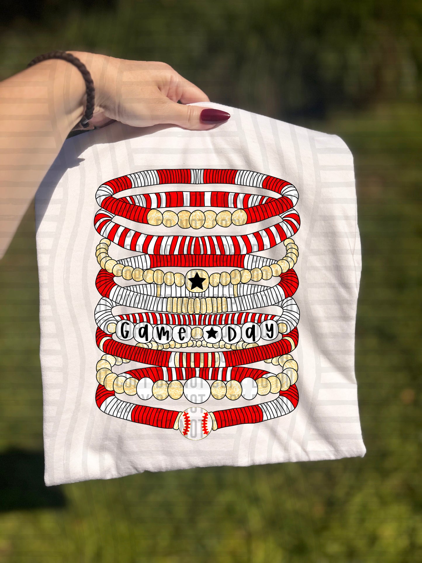 Bracelets - Baseball - Color Dropdown Digital Download 300DPI PNG FILE