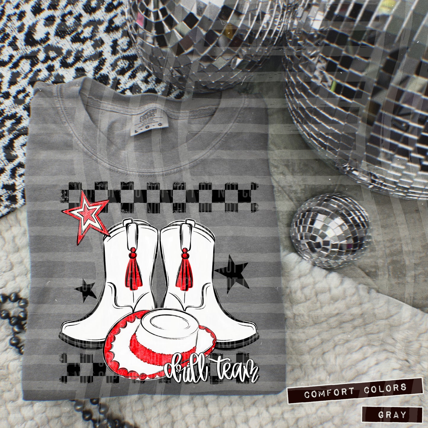 Drill Team - Boot/hat Collage - Can add names - not for digital resale- Color Dropdown Digital Download 300DPI PNG FILE