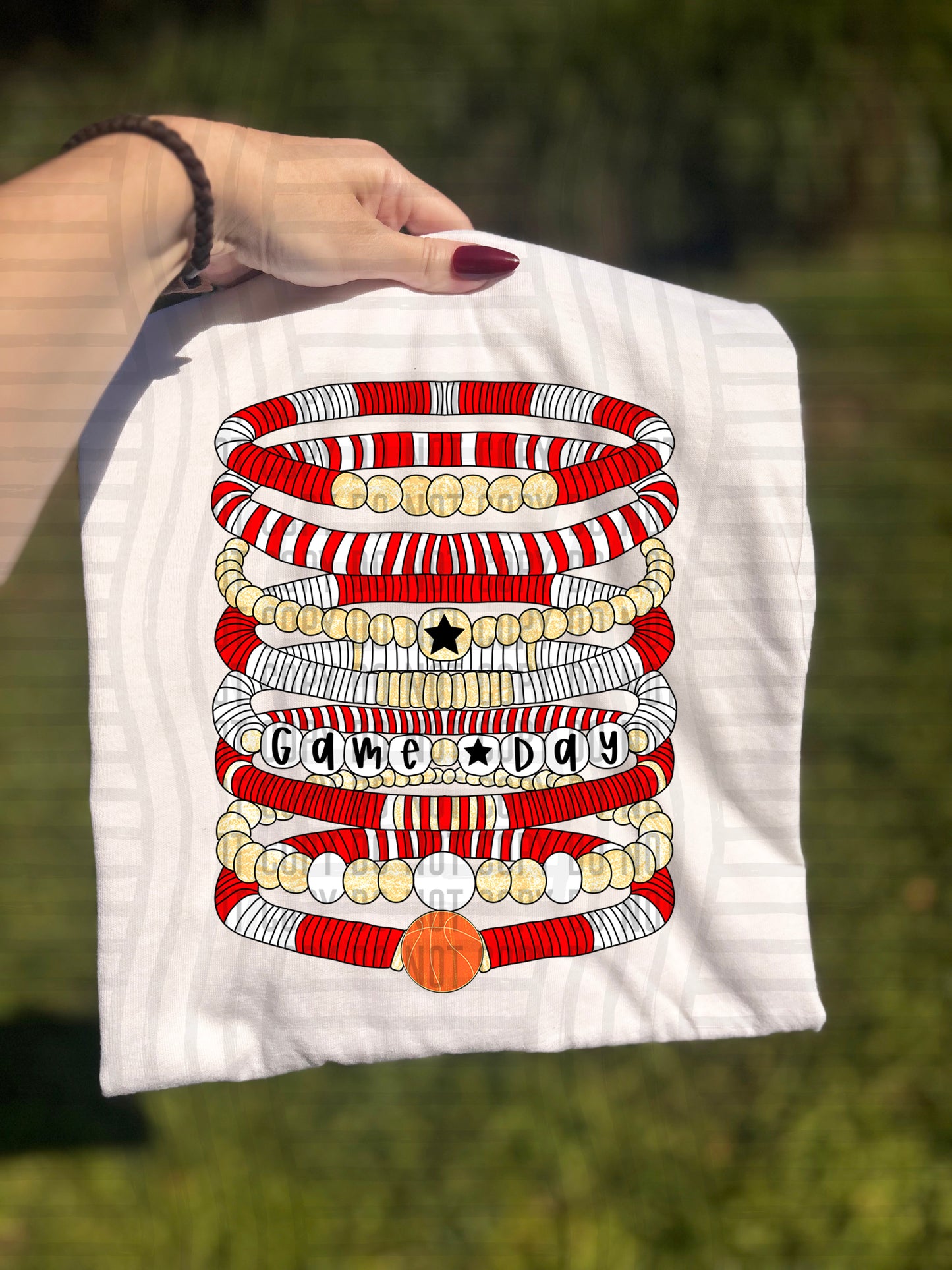 Bracelets - Basketball - Color Dropdown Digital Download 300DPI PNG FILE
