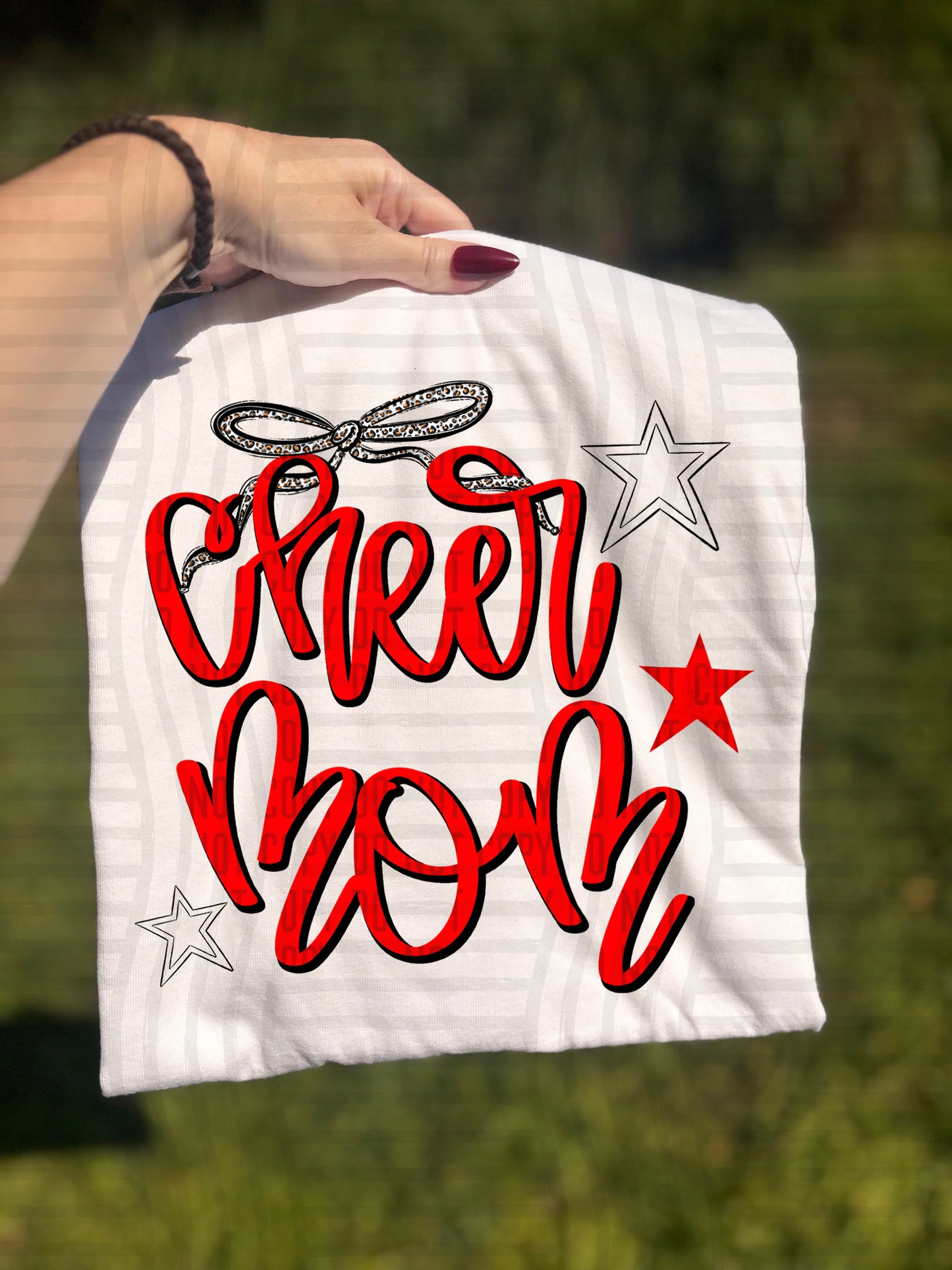 Cheer Mom - Color Dropdown - Digital Download 300DPI PNG FILE