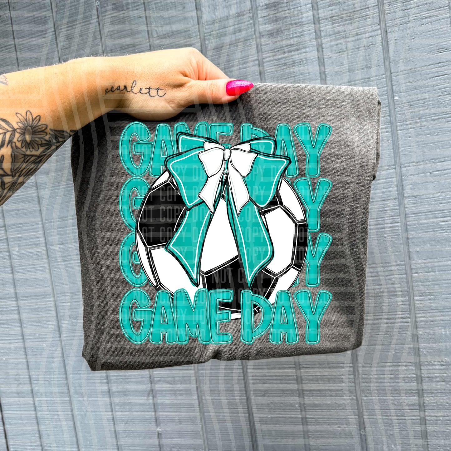 SOCCER - GAME DAY - Color Dropdown Digital Download 300DPI PNG FILE