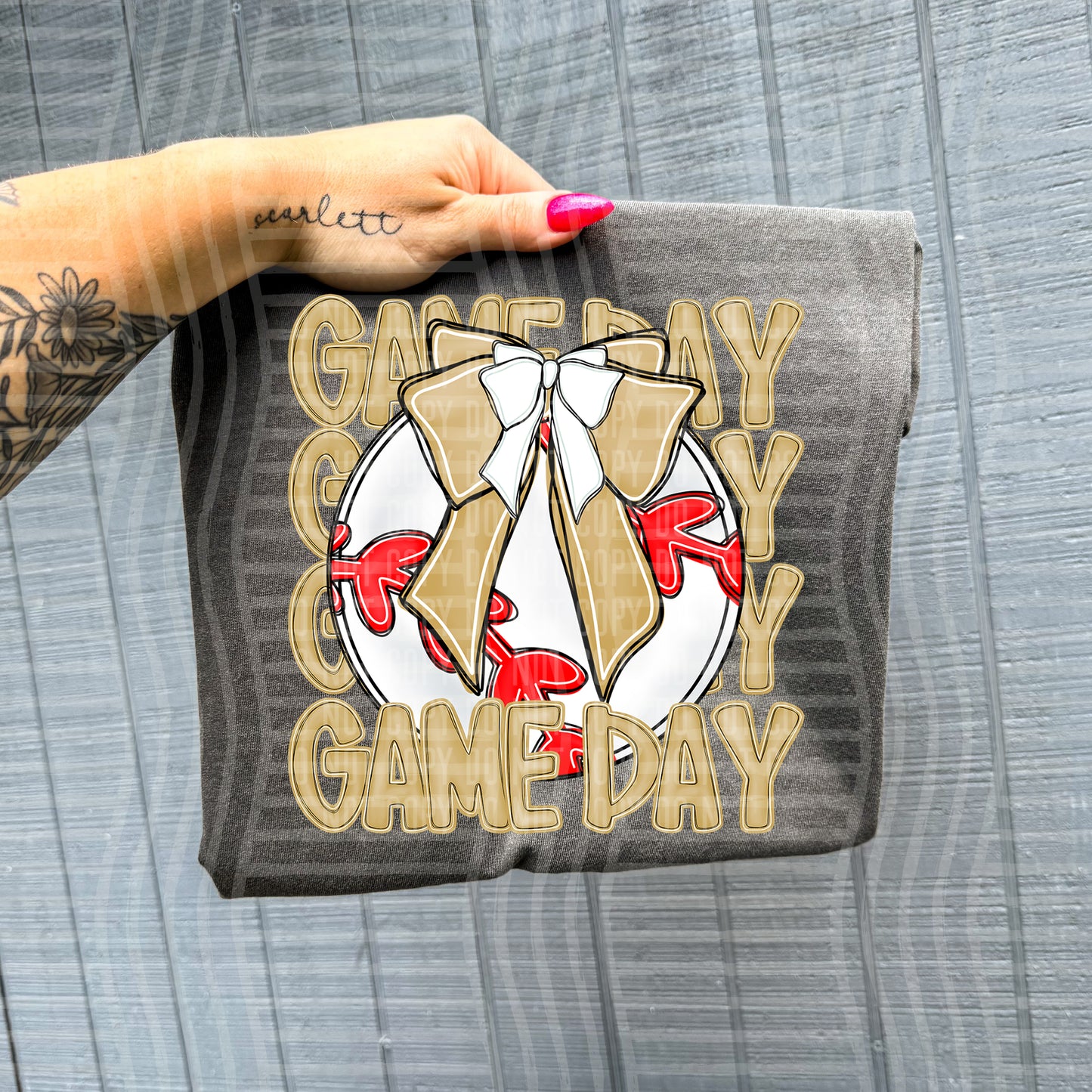 BASEBALL - GAME DAY - Color Dropdown Digital Download 300DPI PNG FILE