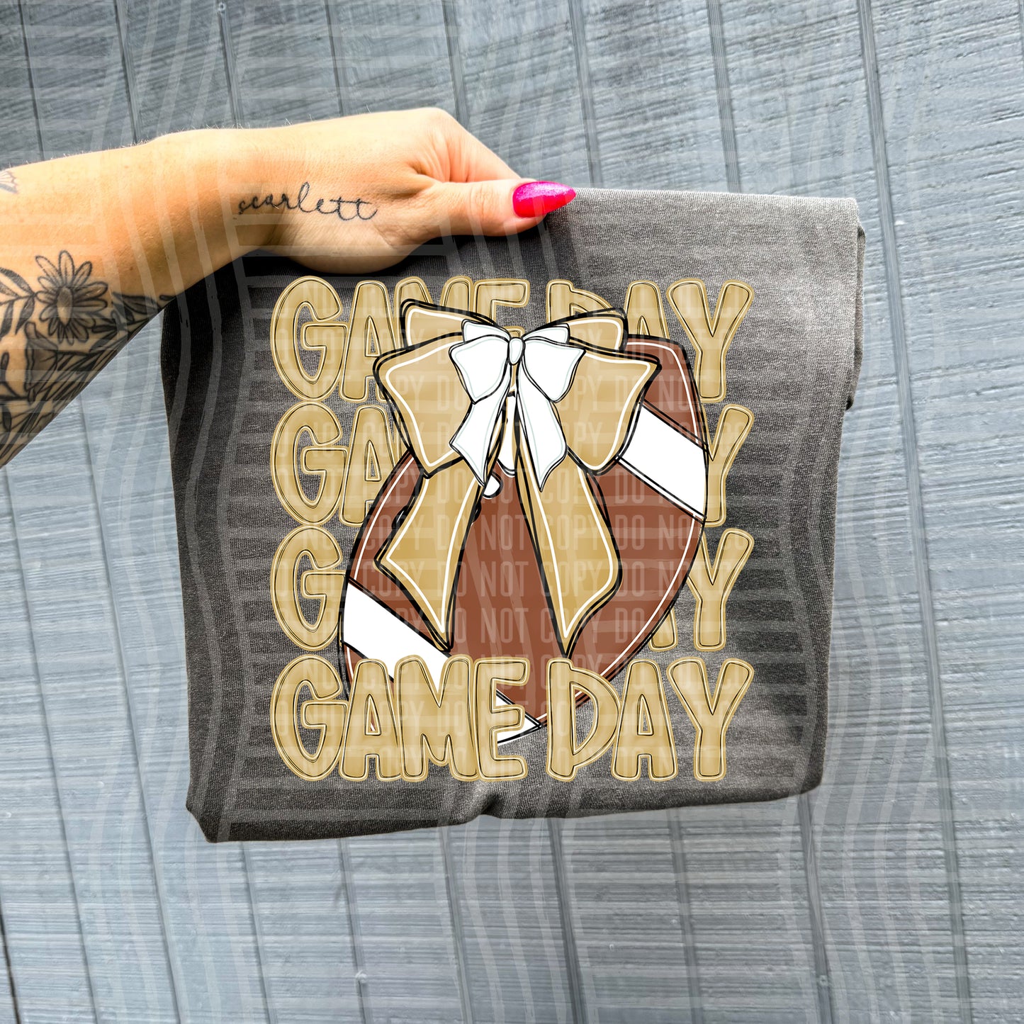 FOOTBALL - GAME DAY - Color Dropdown Digital Download 300DPI PNG FILE