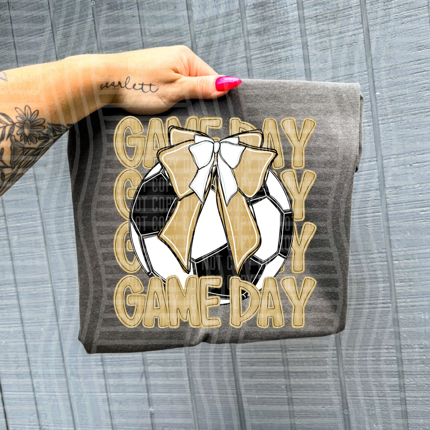 SOCCER - GAME DAY - Color Dropdown Digital Download 300DPI PNG FILE