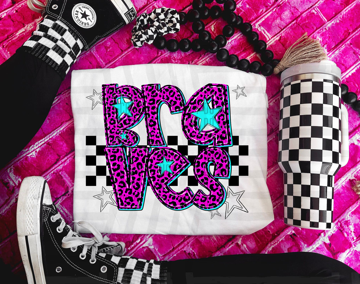 Pink checks - Dropdown + CUSTOM - Digital Download 300DPI PNG FILE