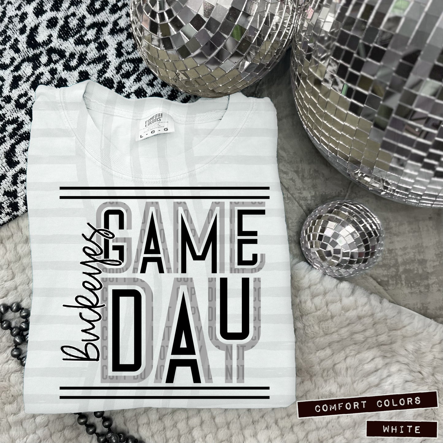 TWO TONED GAME DAY - Dropdown + CUSTOM - Digital Download 300DPI PNG FILE