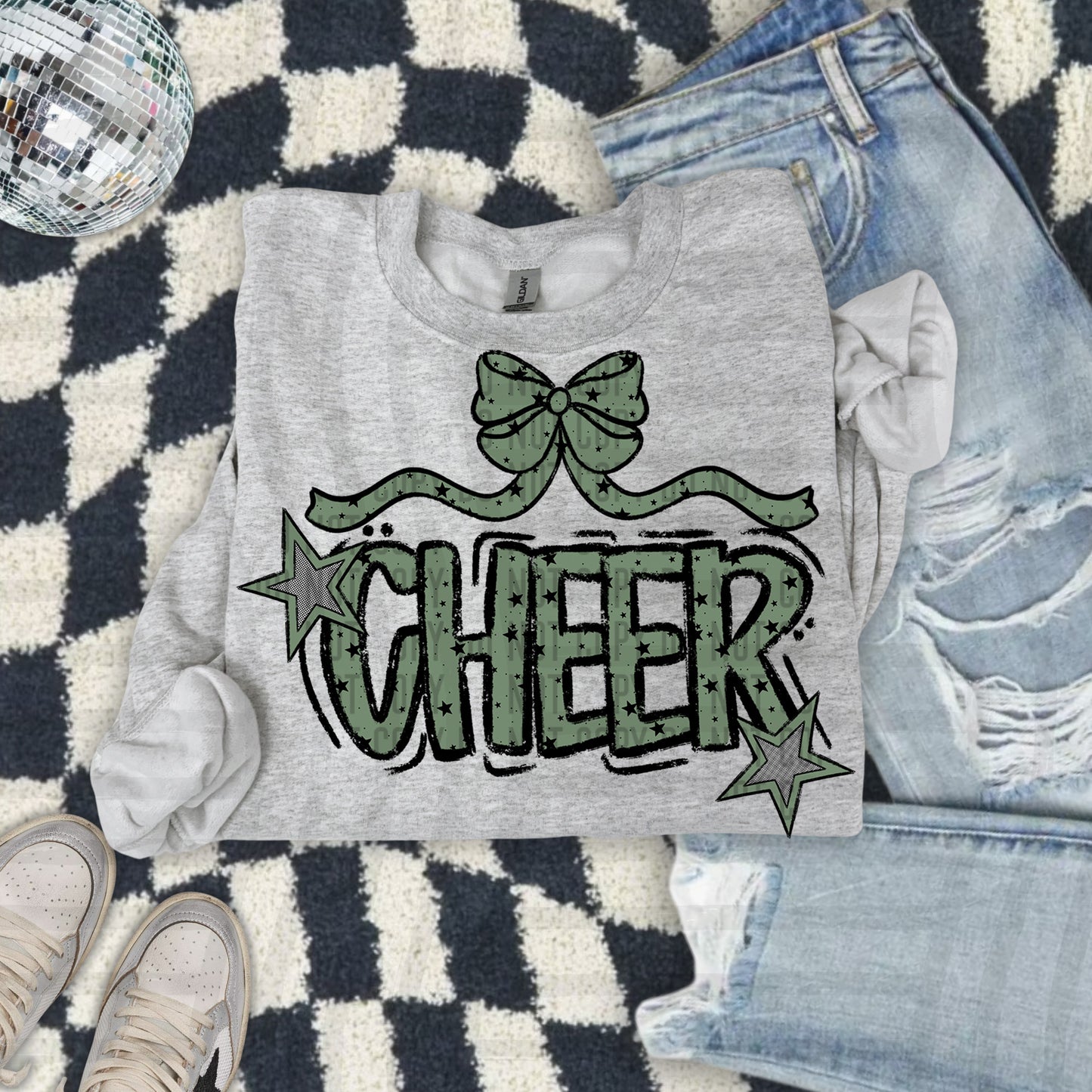 Cheer Bow - Choose your color - Digital Download 300DPI PNG FILE