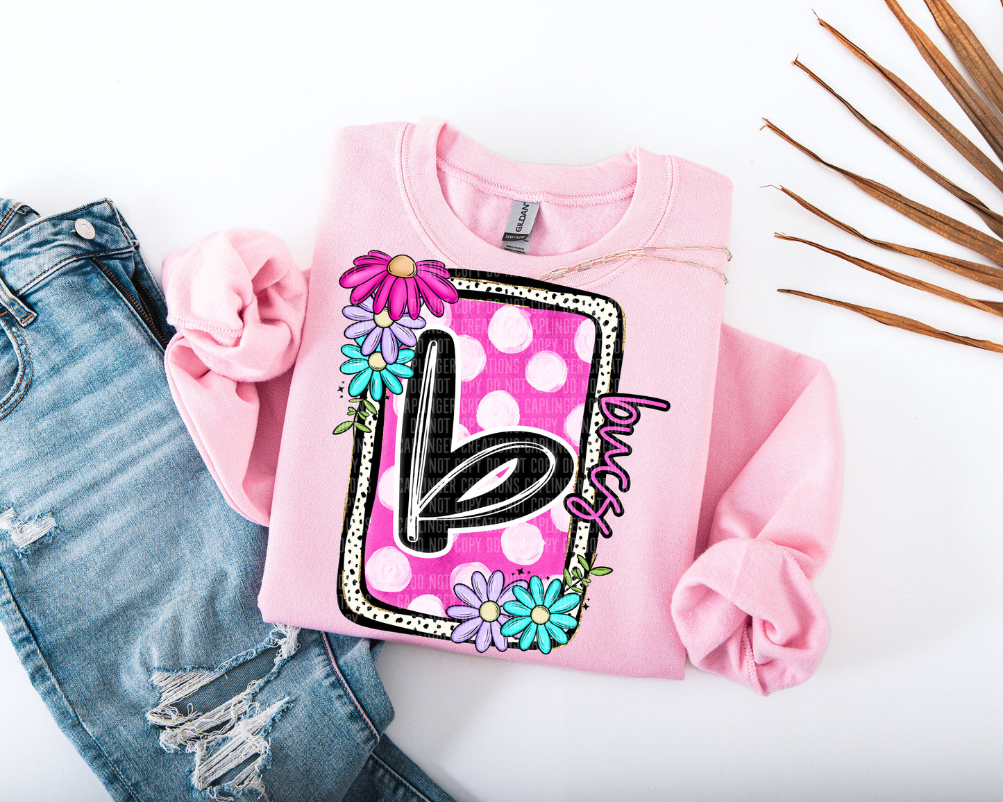 Floral bloom - Dropdown + CUSTOM Digital Download 300DPI PNG FILE