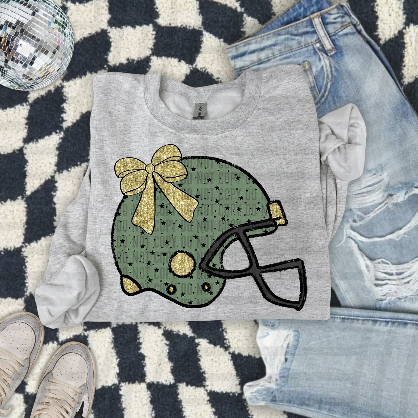 Football w/gold accents - Choose your color - Digital Download 300DPI PNG FILE