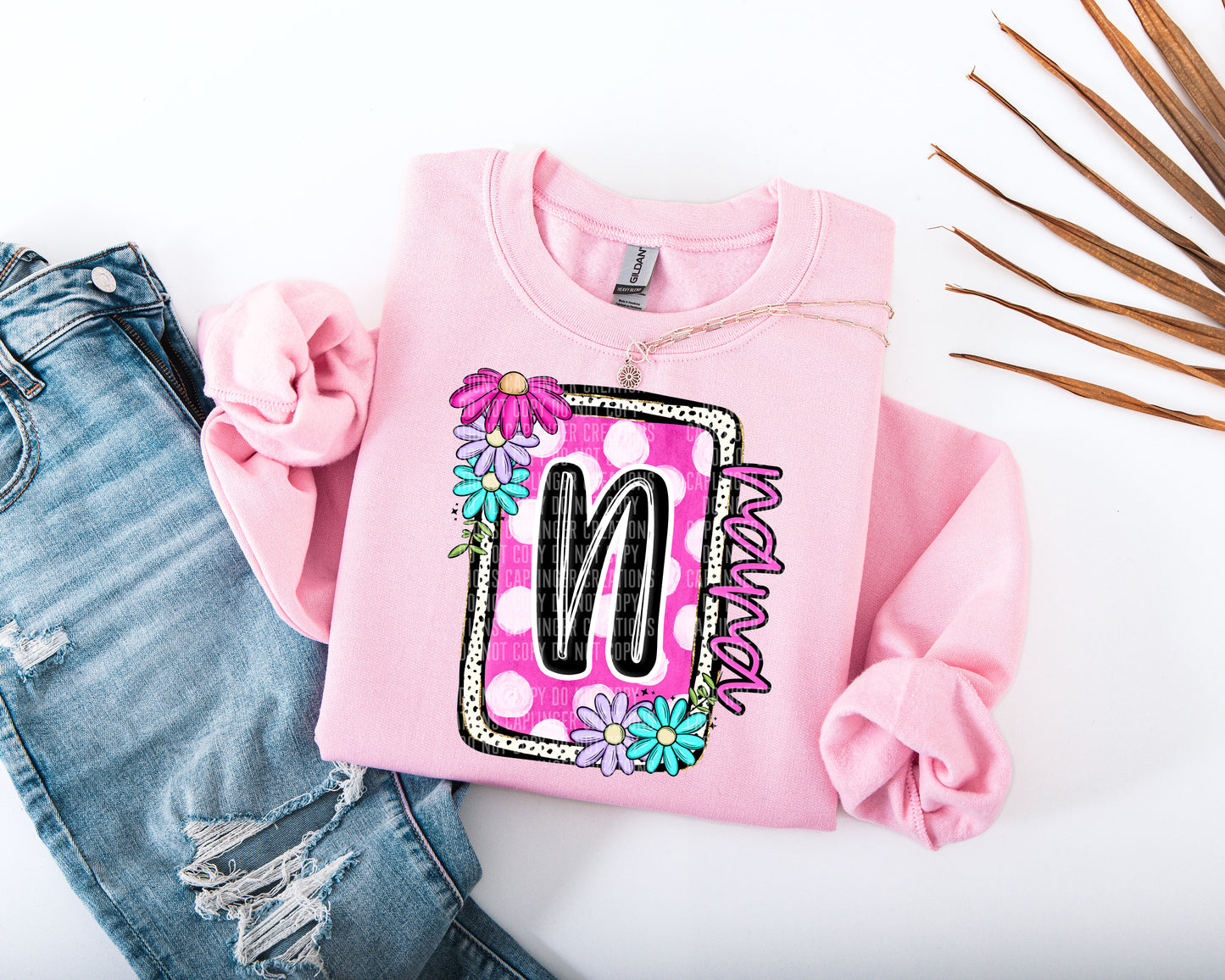 FLORAL BLOOM MOM NAMES - DROPDOWN + CUSTOM - Digital Download 300DPI PNG FILE