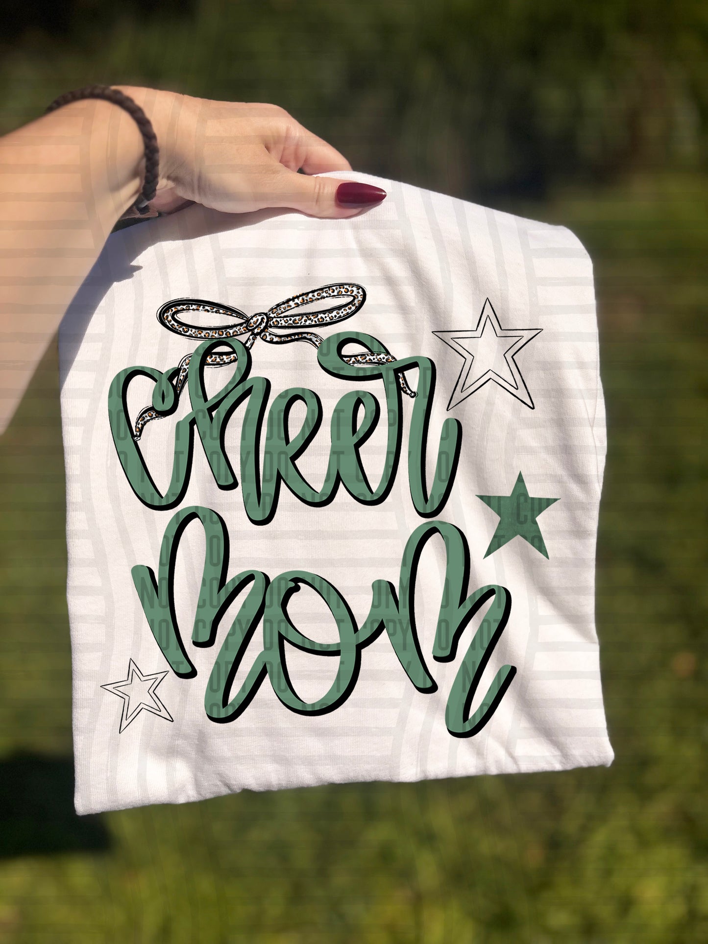 Cheer Mom - Color Dropdown - Digital Download 300DPI PNG FILE