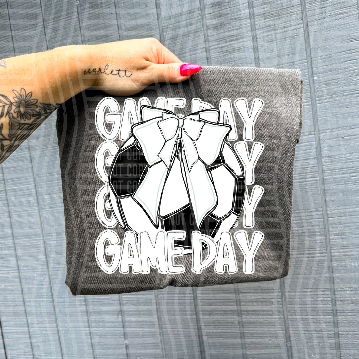 SOCCER - GAME DAY - Color Dropdown Digital Download 300DPI PNG FILE