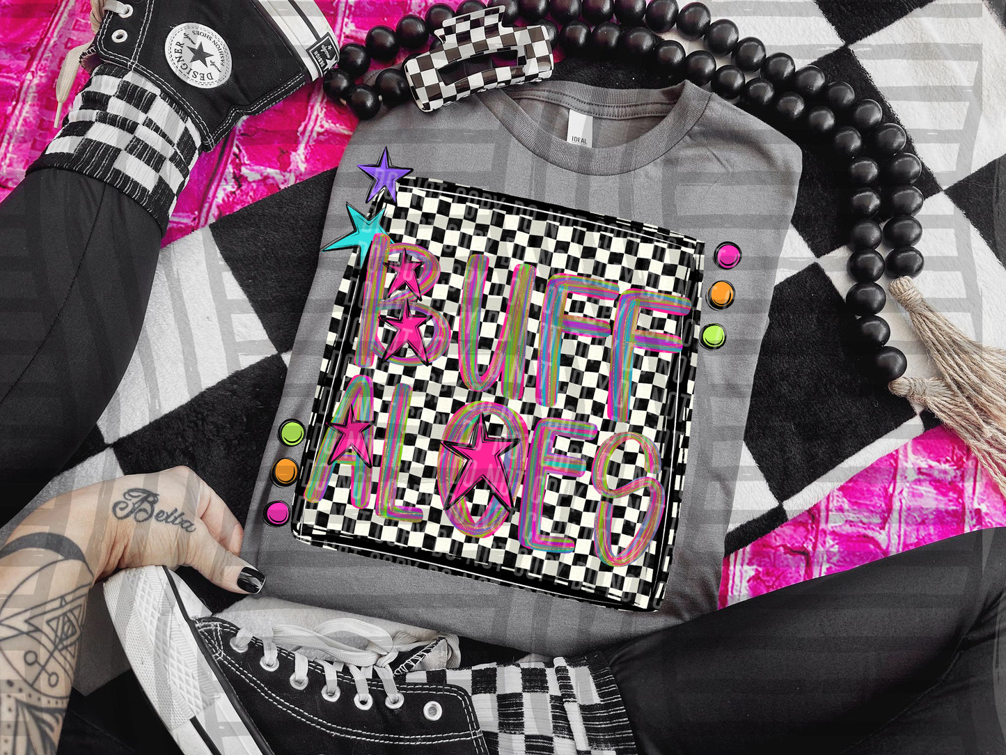 Pink Brushstrokes Preppy - Dropdown + CUSTOM- Digital Download 300DPI PNG FILE