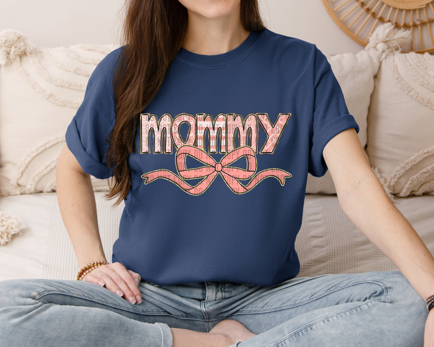 APRICOT MOM NAMES WITH BOW - DROPDOWN + CUSTOM - Digital Download 300DPI PNG FILE