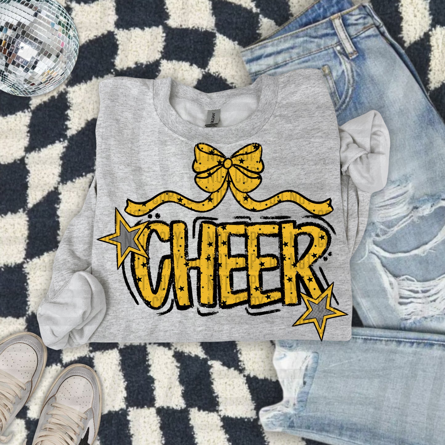 Cheer Bow - Choose your color - Digital Download 300DPI PNG FILE