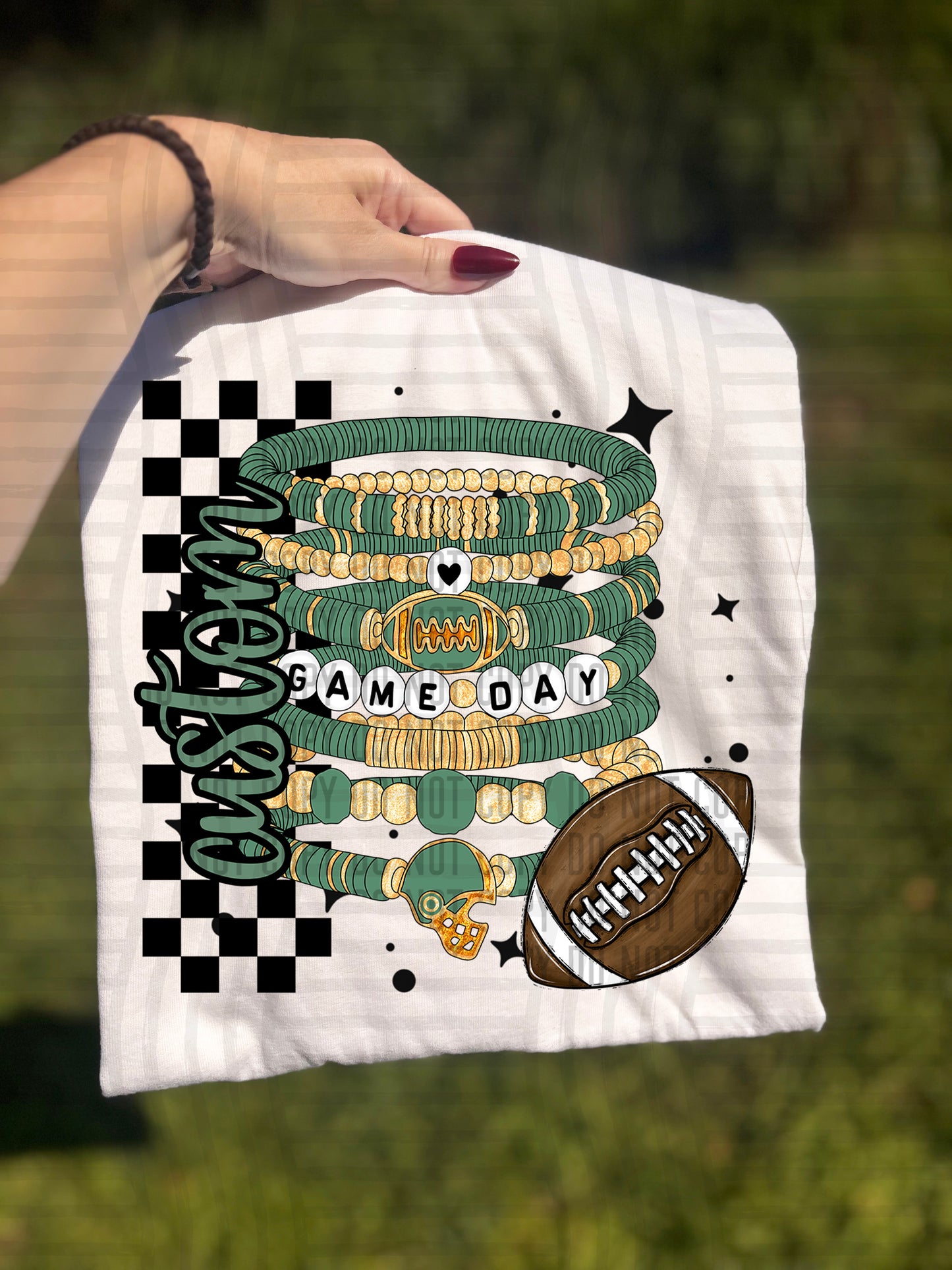 CUSTOM GAME DAY BRACELET - Digital download 300DPI PNG FILE