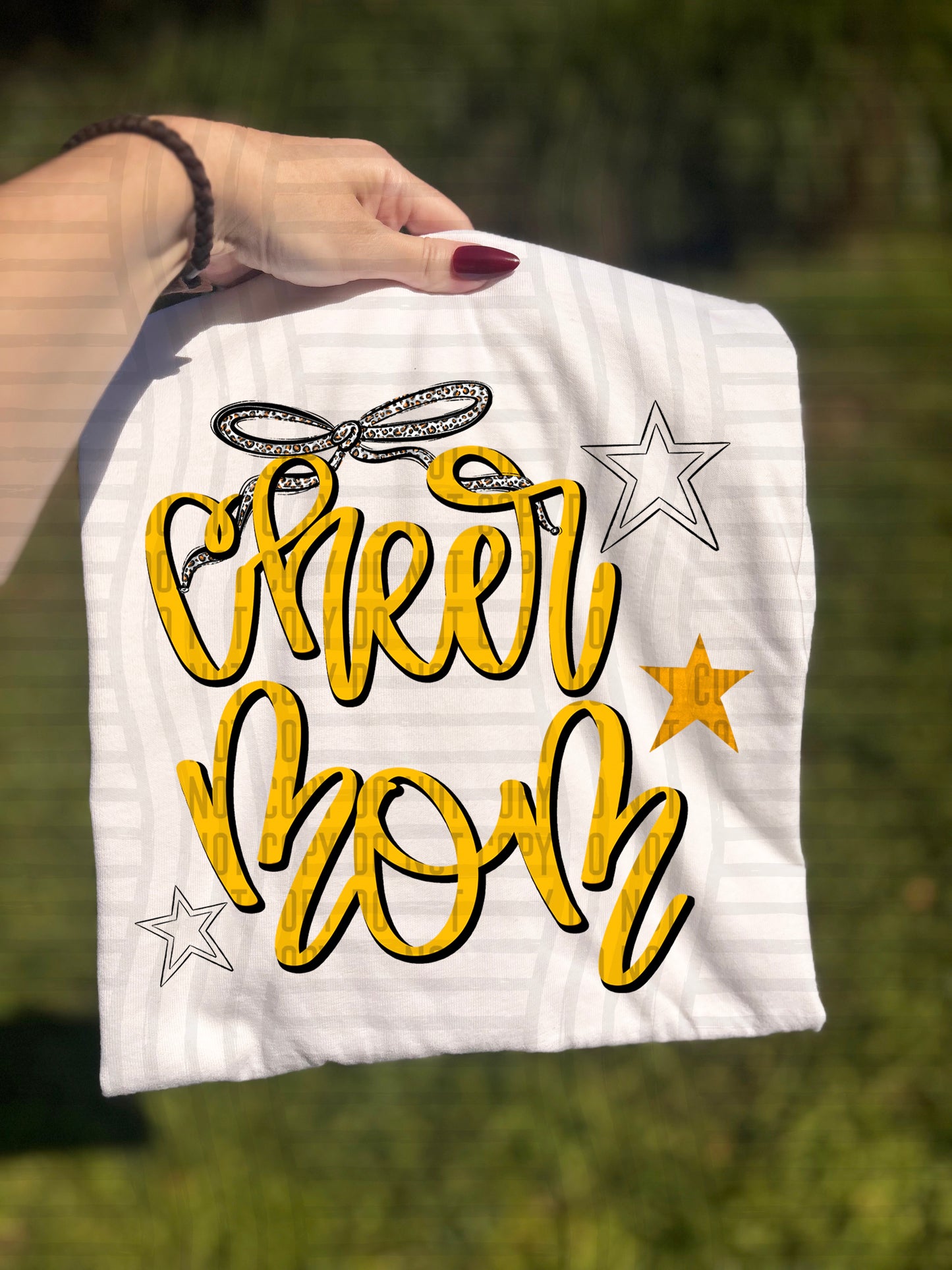 Cheer Mom - Color Dropdown - Digital Download 300DPI PNG FILE