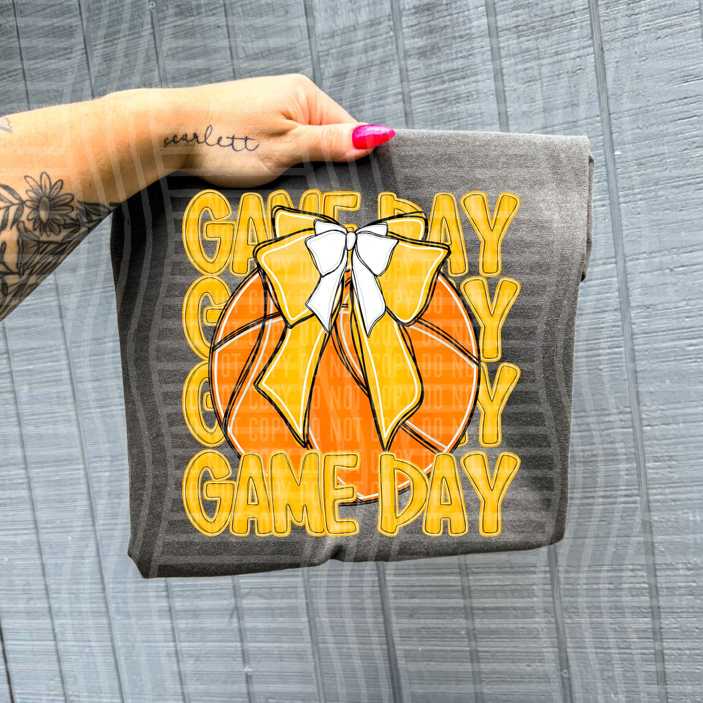 BASKETBALL - GAME DAY - Color Dropdown Digital Download 300DPI PNG FILE