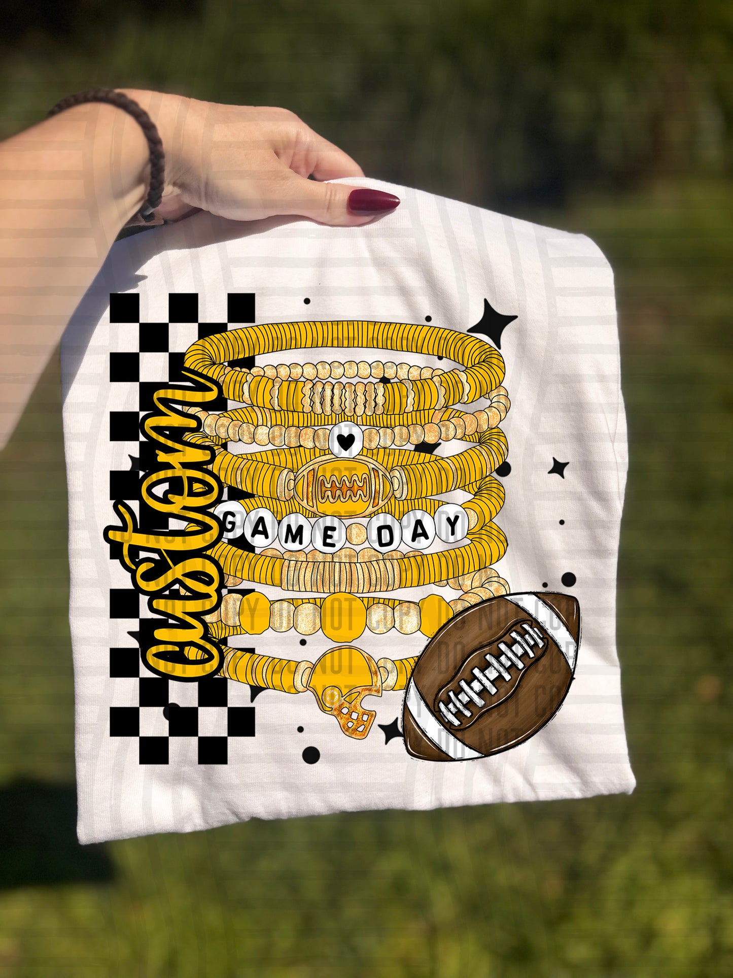 CUSTOM GAME DAY BRACELET - Digital download 300DPI PNG FILE