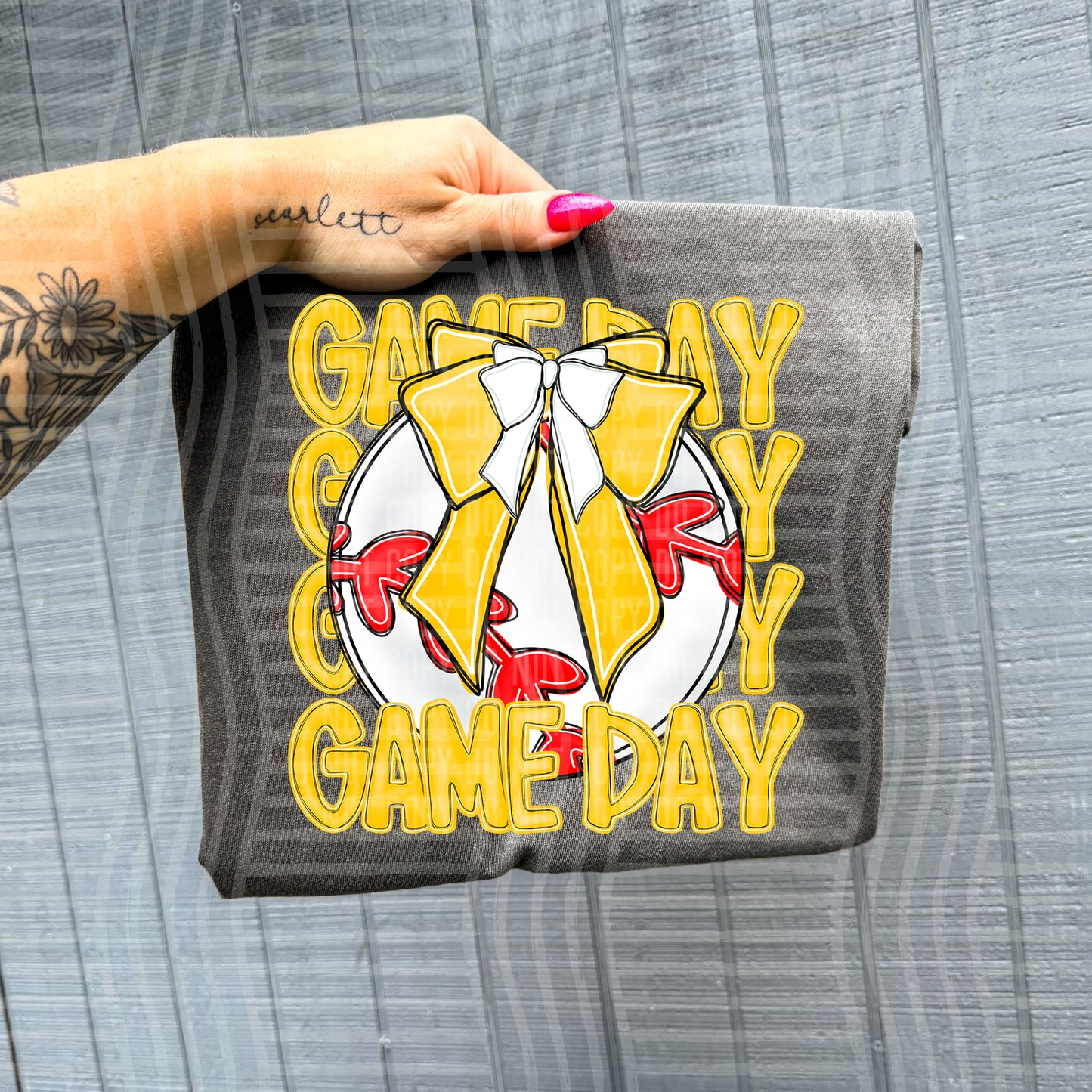 BASEBALL - GAME DAY - Color Dropdown Digital Download 300DPI PNG FILE