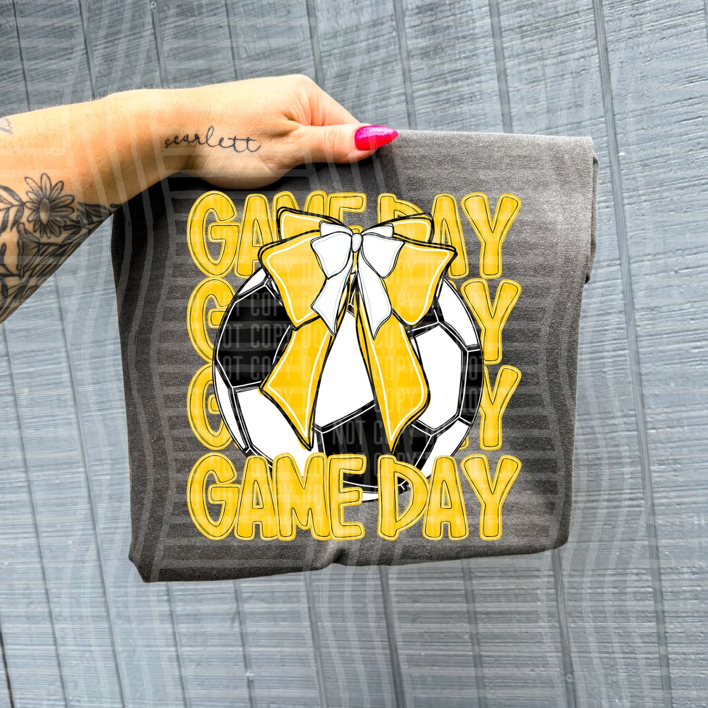 SOCCER - GAME DAY - Color Dropdown Digital Download 300DPI PNG FILE