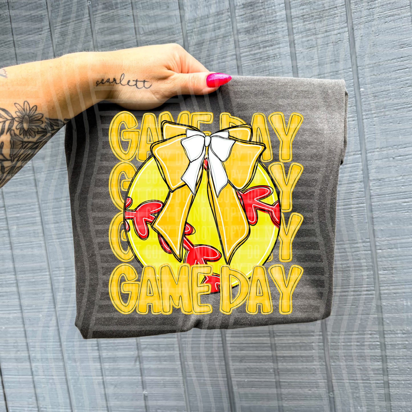 SOFTBALL - GAME DAY - Color Dropdown Digital Download 300DPI PNG FILE