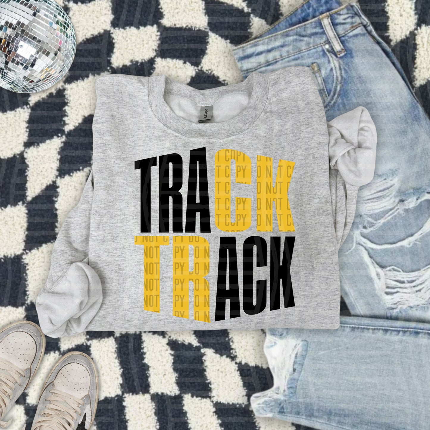 TRACK word art - Color Dropdown Digital Download 300DPI PNG FILE