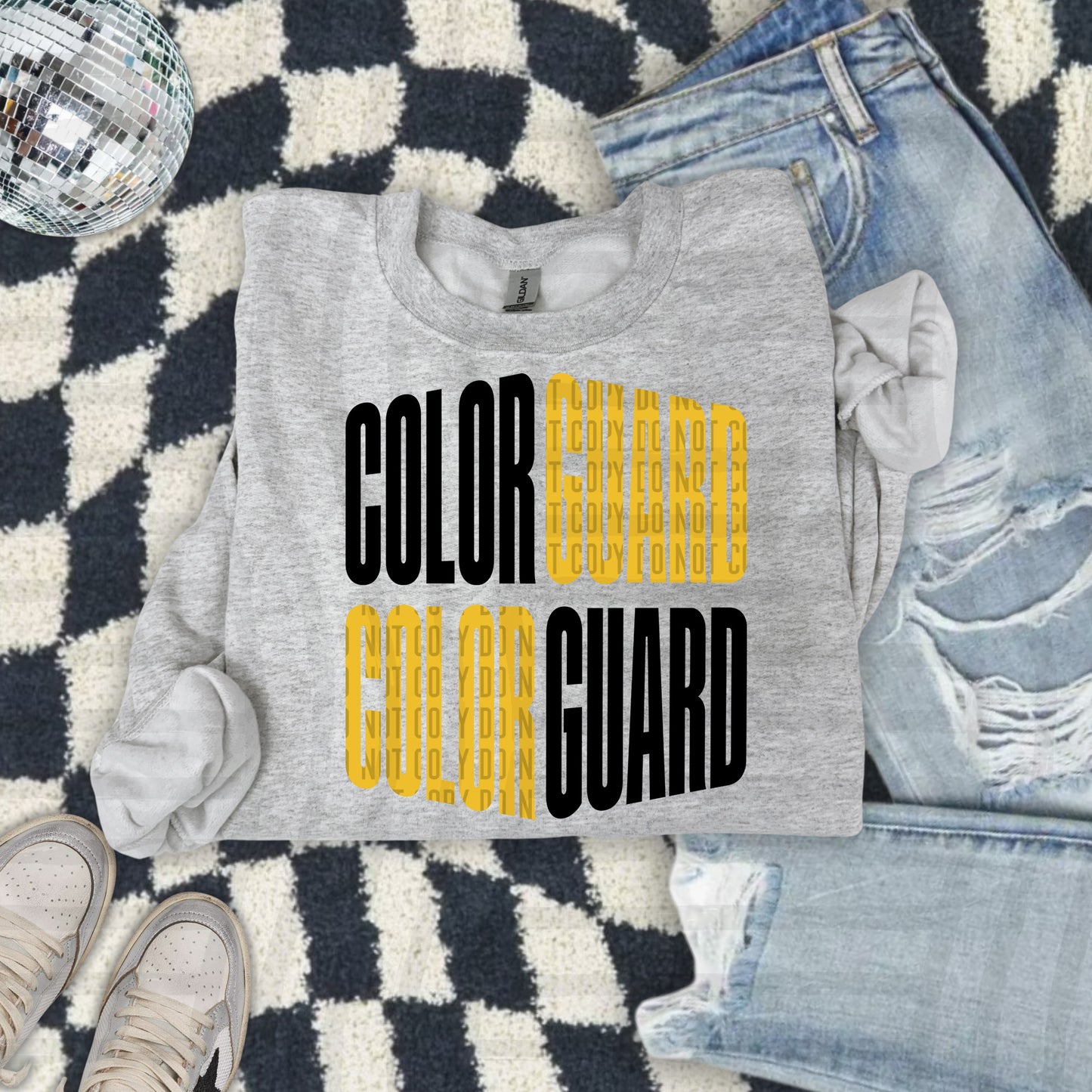 COLOR GUARD word art - Color Dropdown Digital Download 300DPI PNG FILE