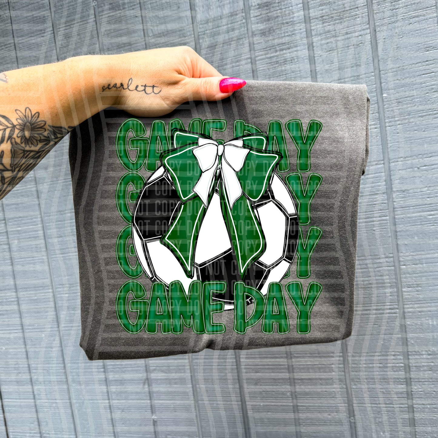 SOCCER - GAME DAY - Color Dropdown Digital Download 300DPI PNG FILE