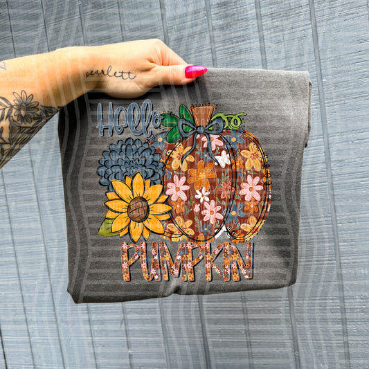 Hello pumpkin  - Digital download 300DPI PNG FILE